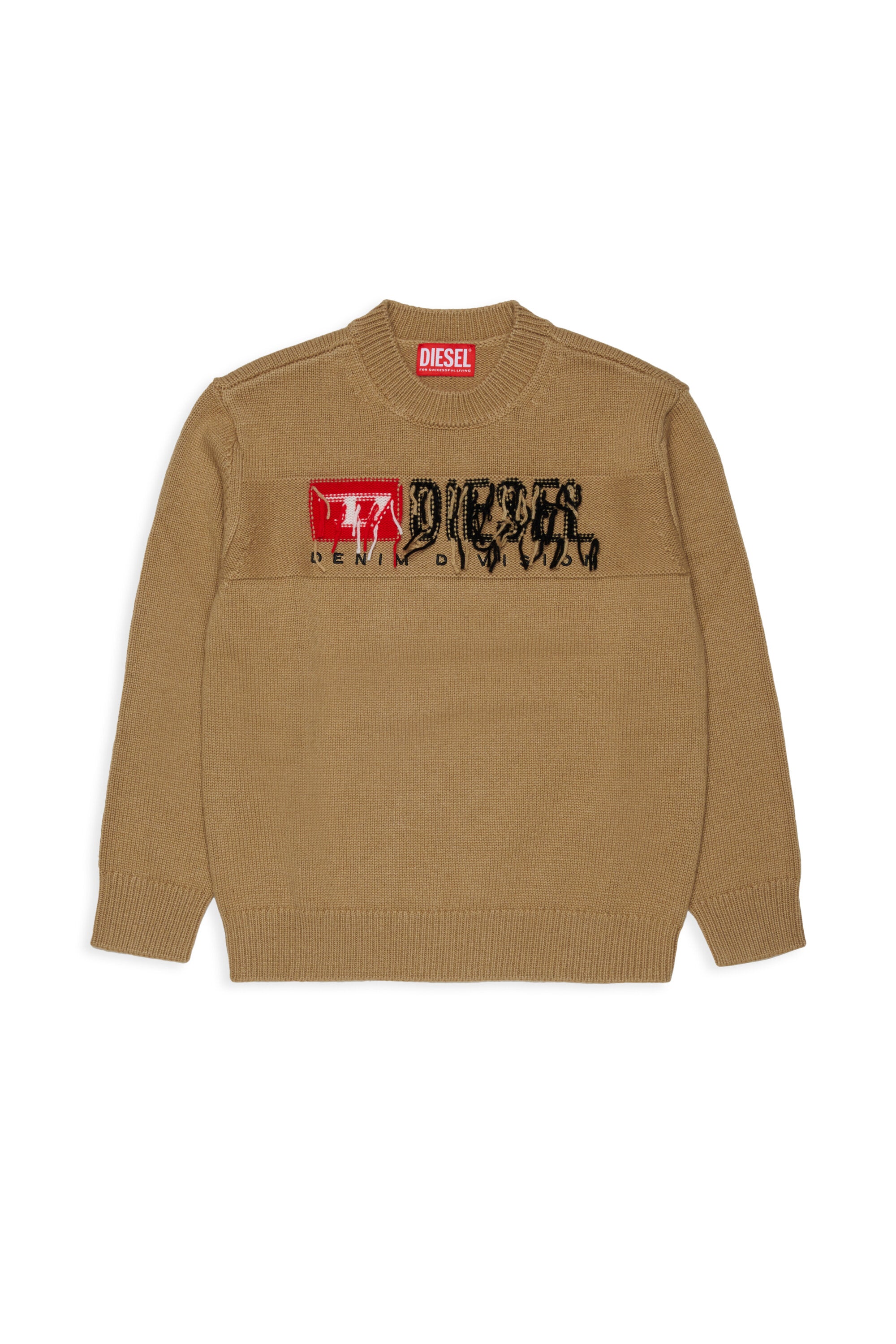 Crew-neck pullover with logo