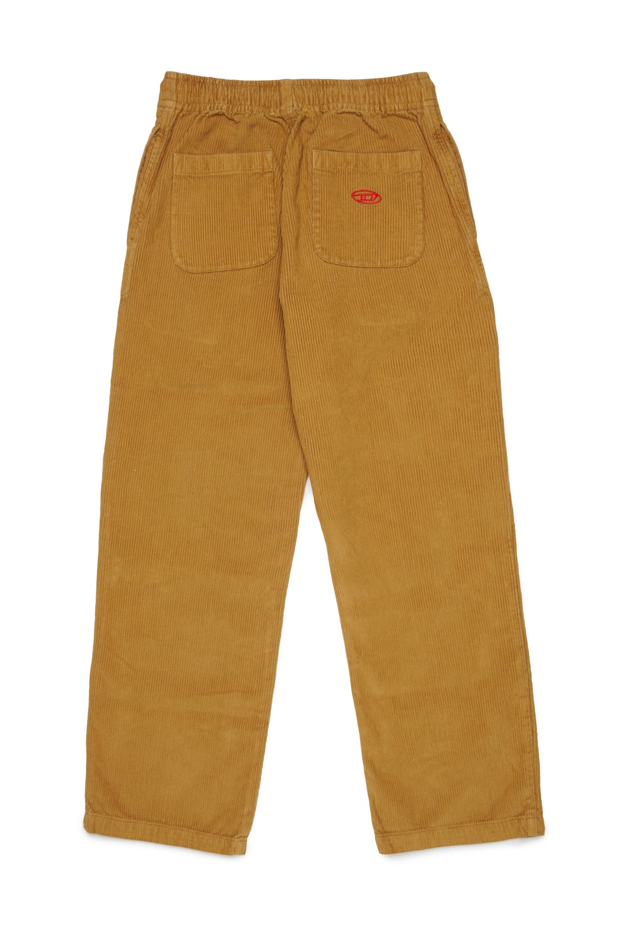 Corduroy pants with logo