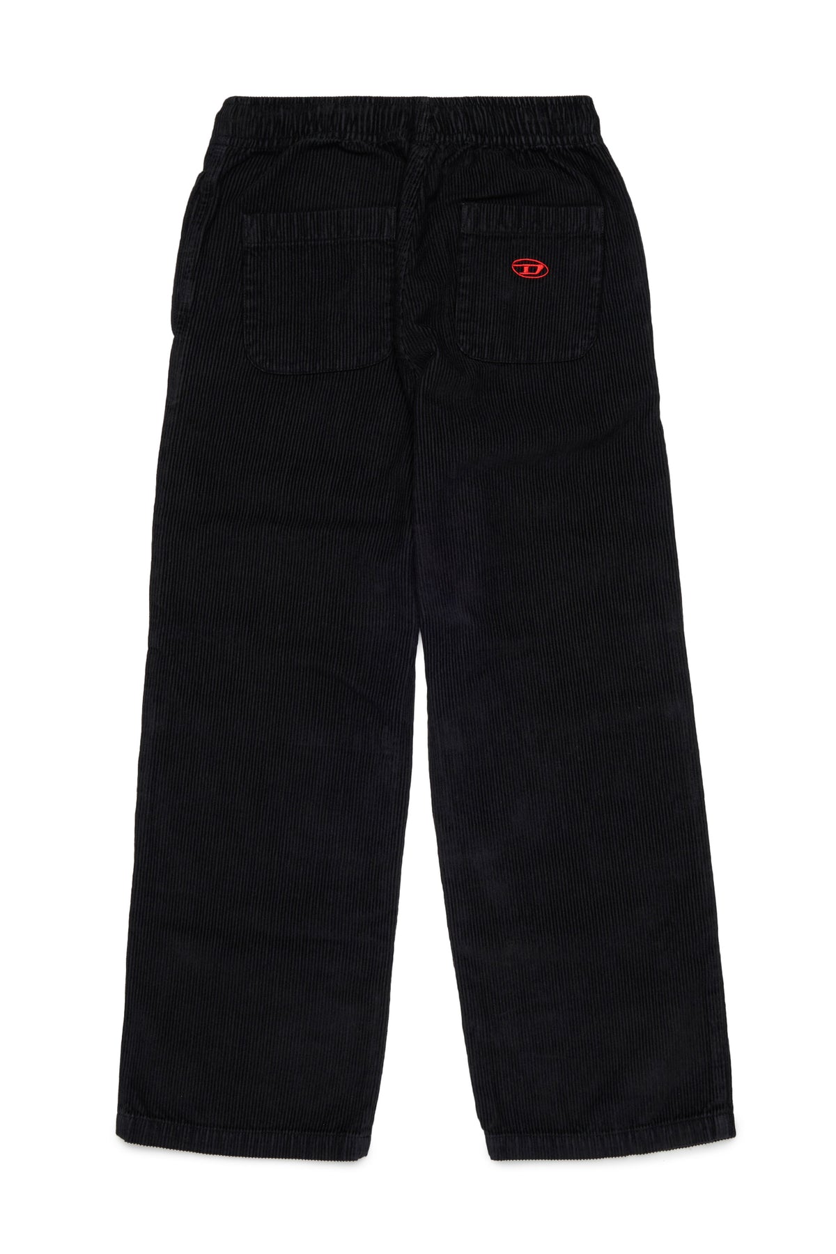Corduroy pants with logo