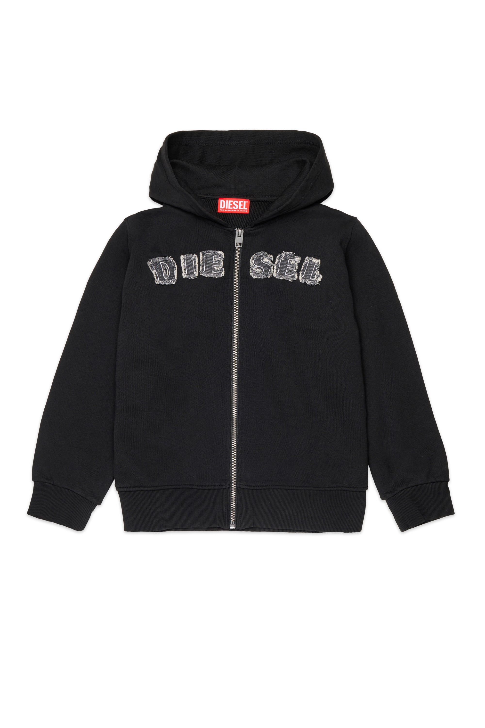 Zip sweatshirt with logo