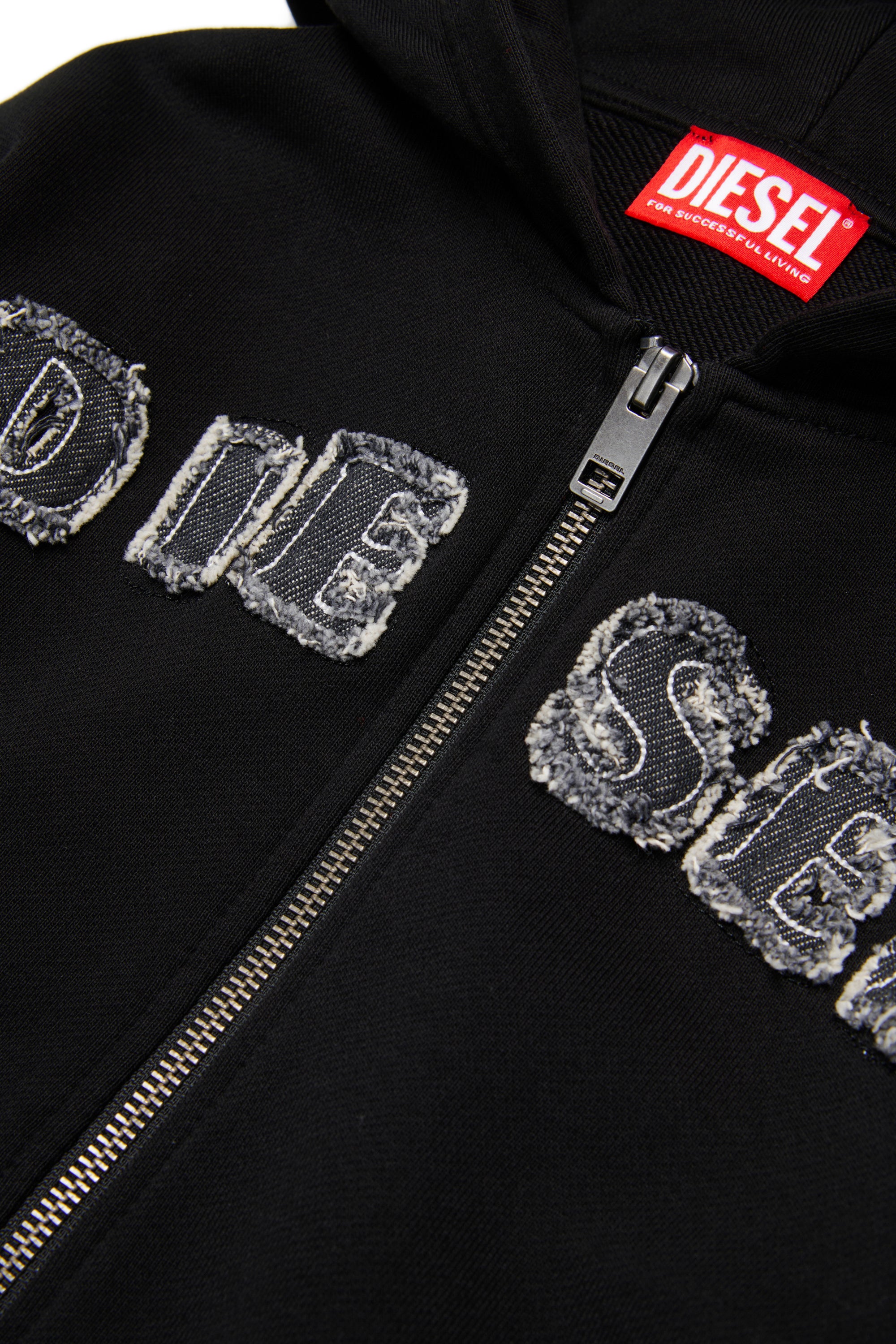 Zip sweatshirt with logo
