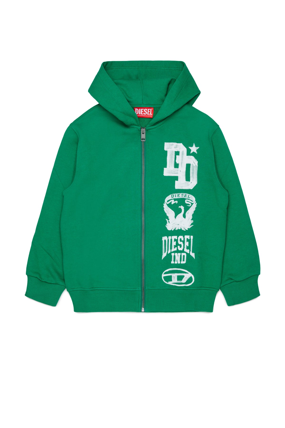Zip sweatshirt with logo