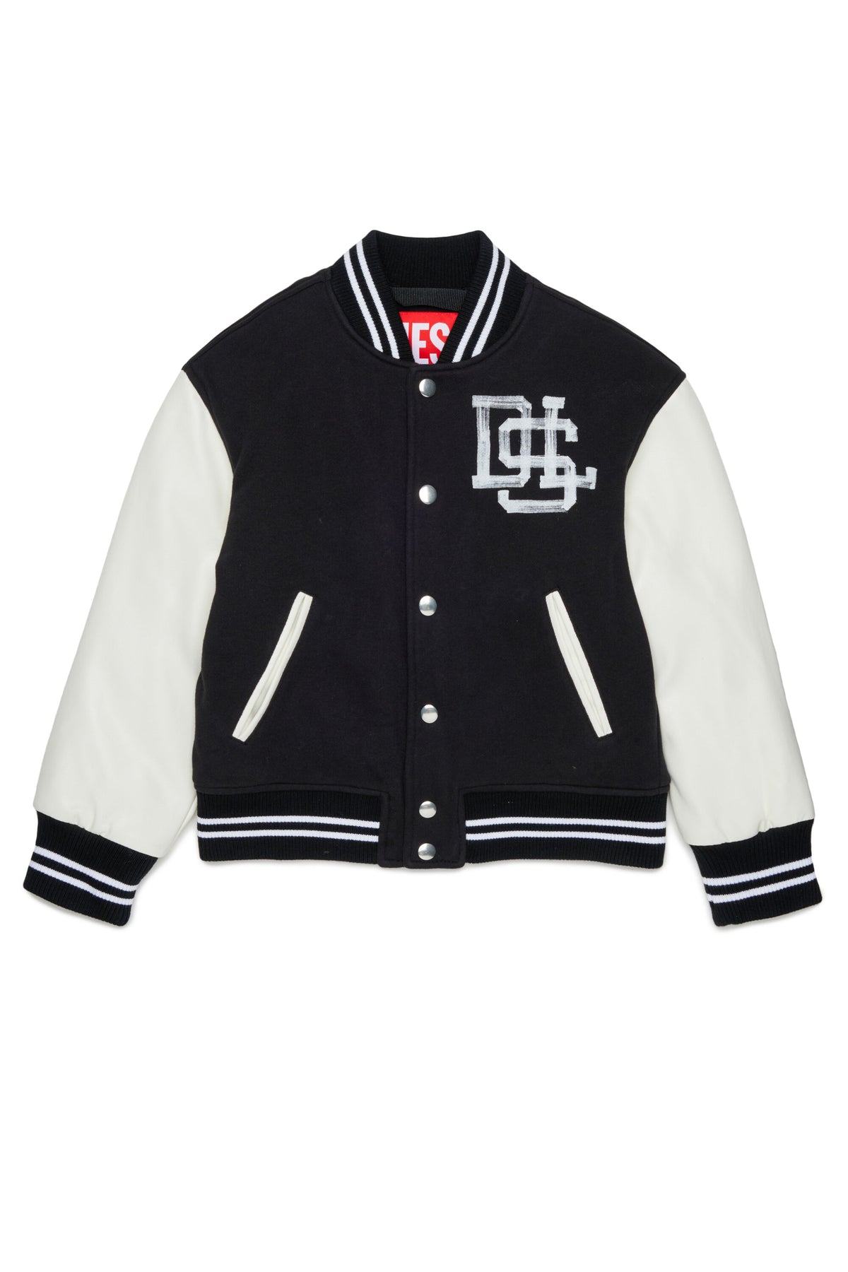 Bomber jacket with printed logo