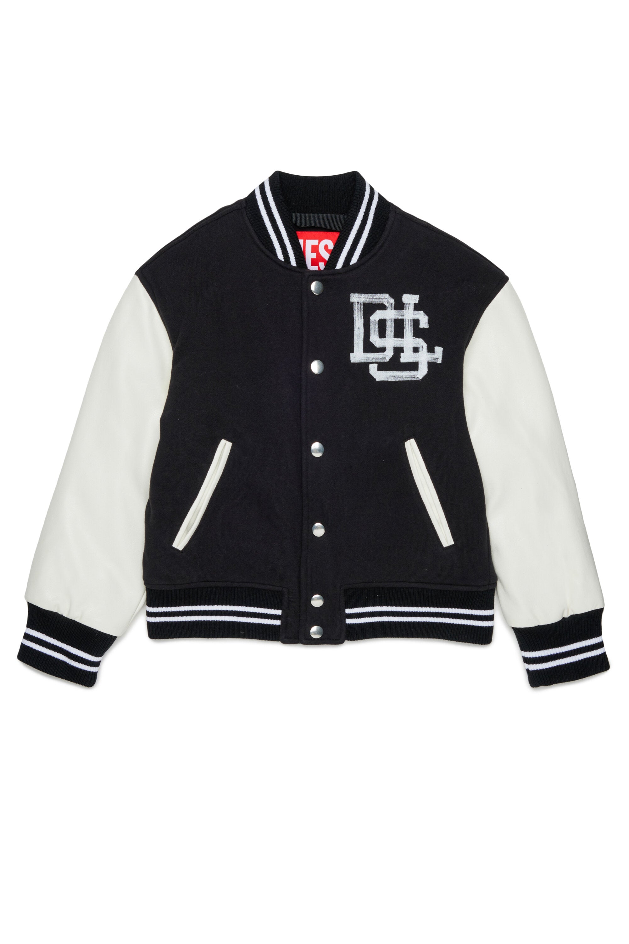Bomber jacket with printed logo