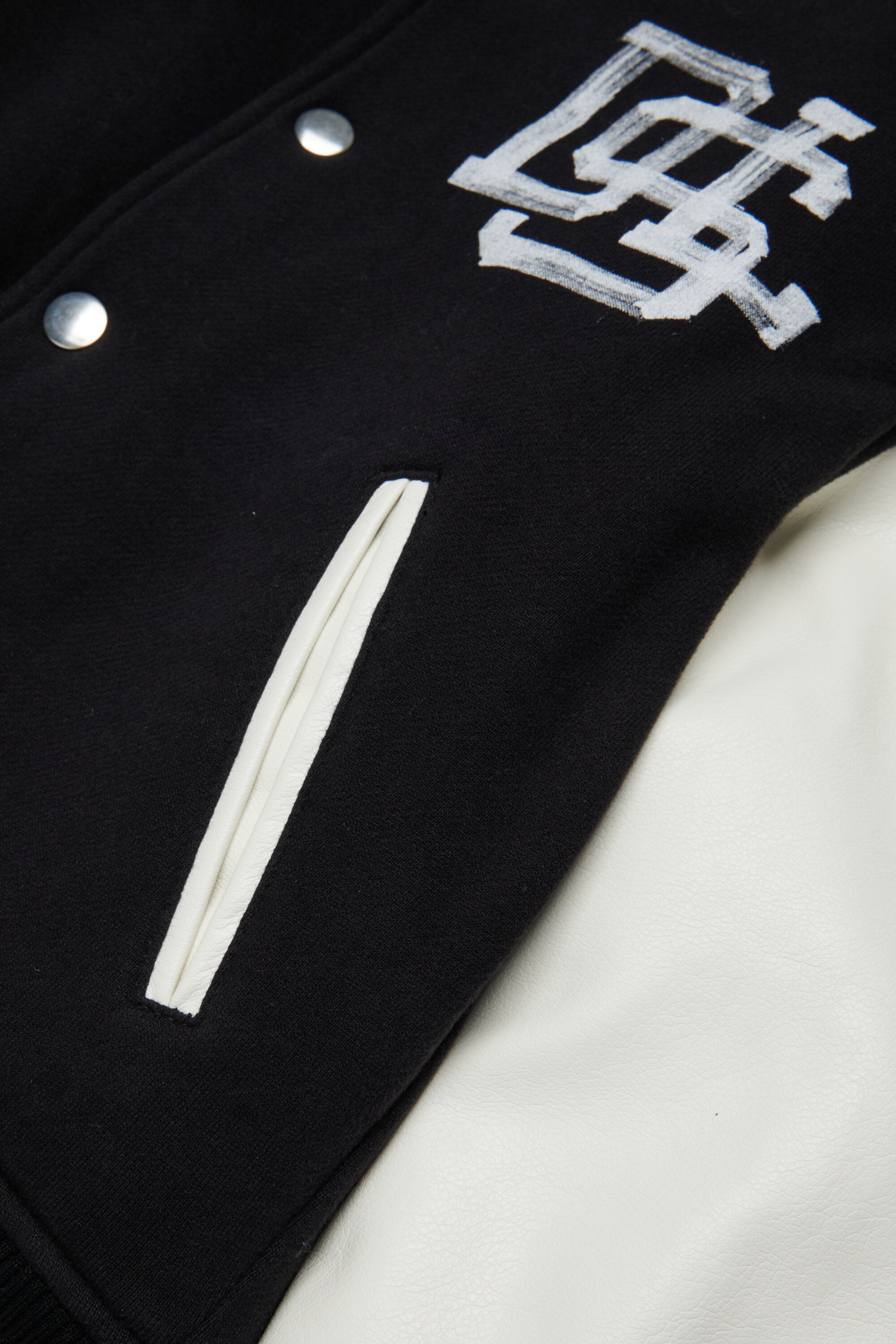 Bomber jacket with printed logo