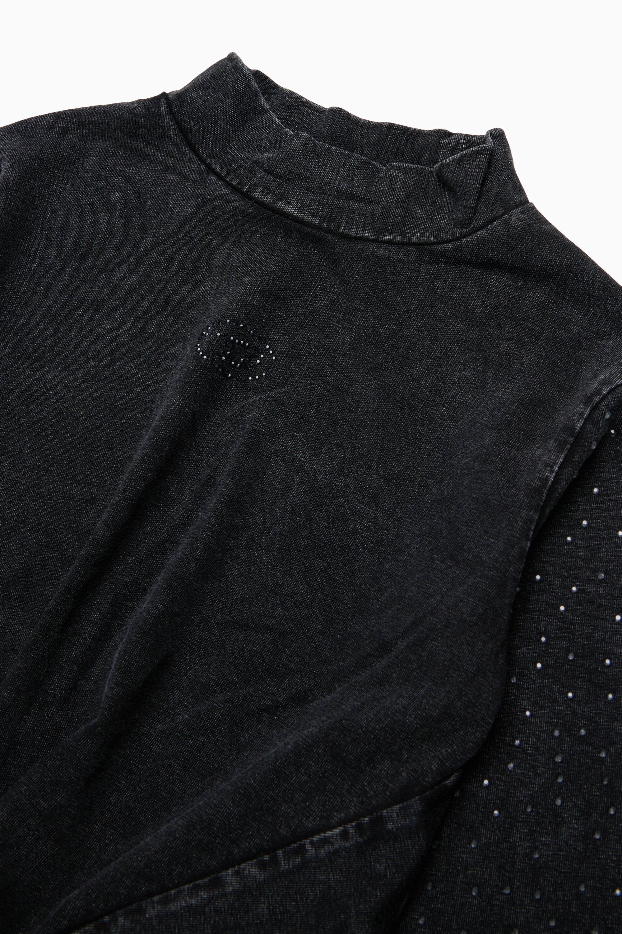 Long-sleeve T-shirt with front knot