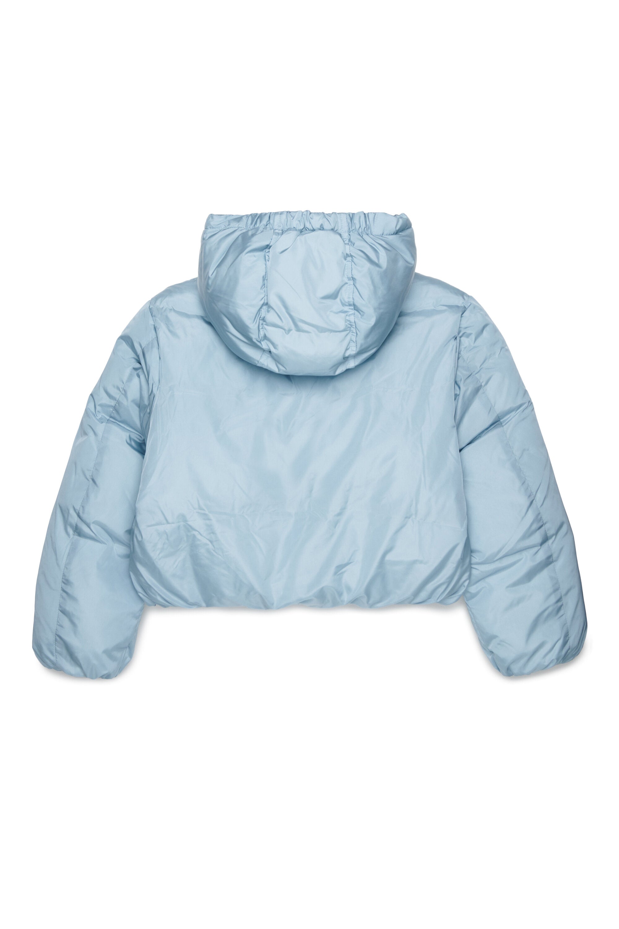 Padded jacket with printed logo
