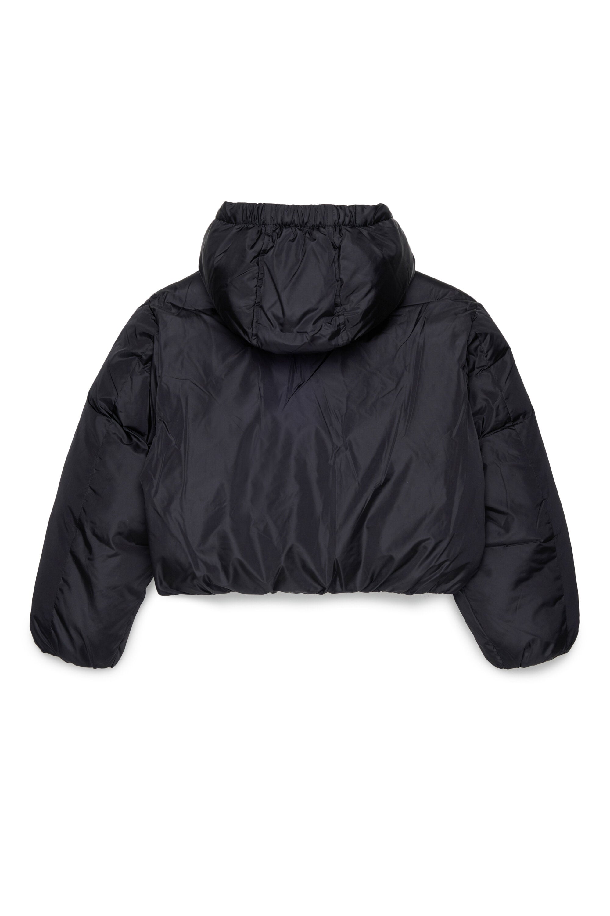 Padded jacket with printed logo