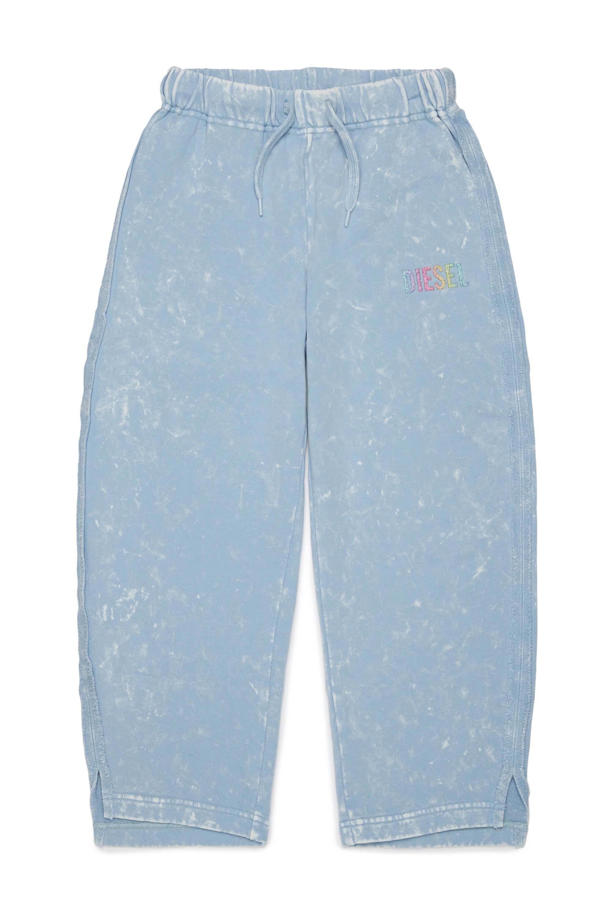 Sweatpants with washed effect and logo
