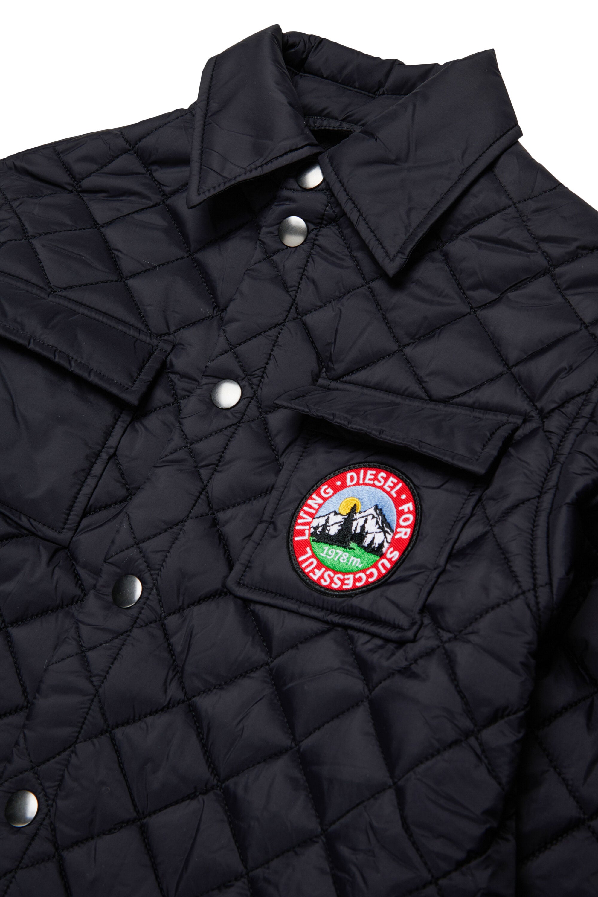 Padded jacket with logo