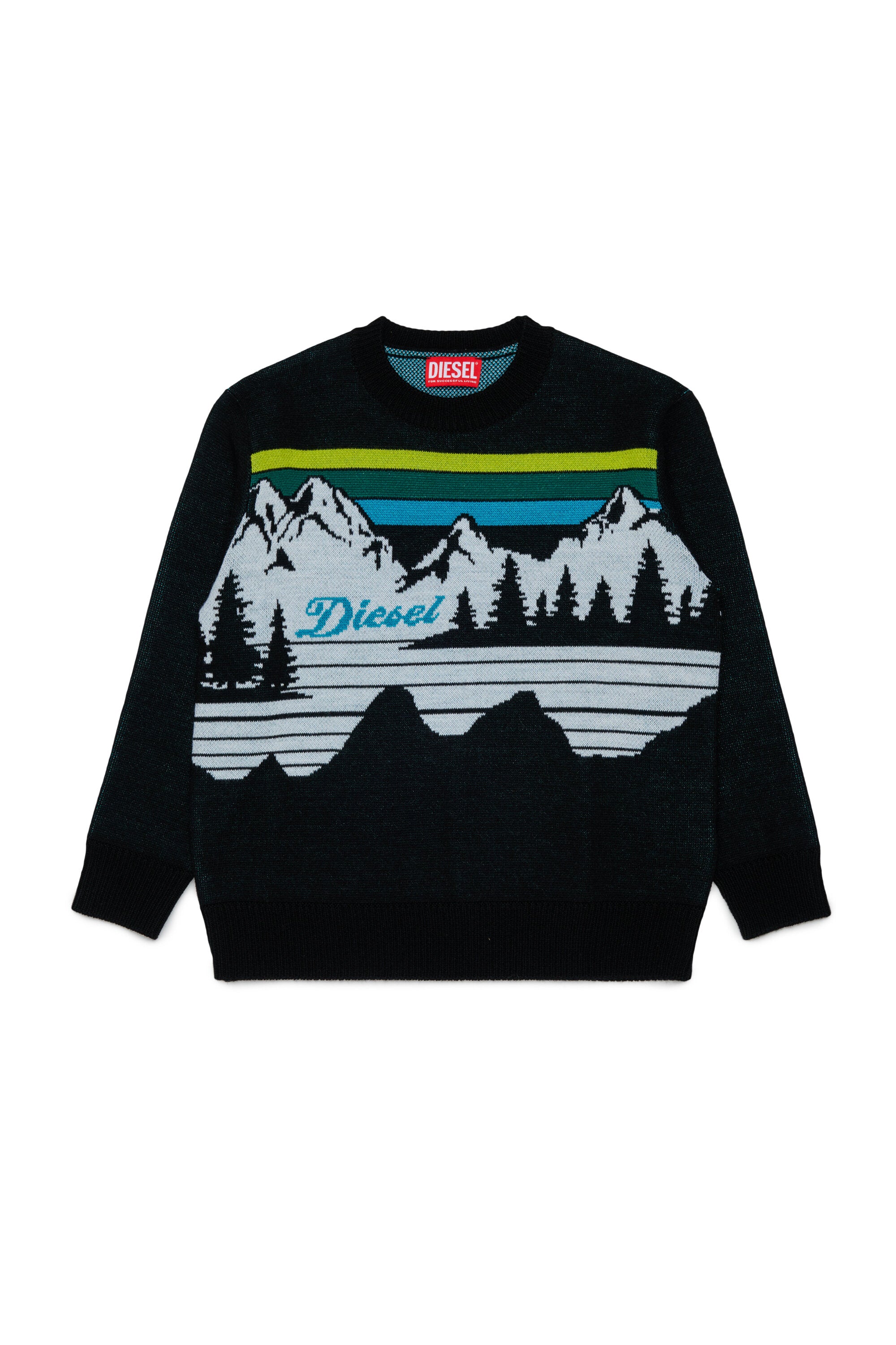 Crew-neck pullover with logo