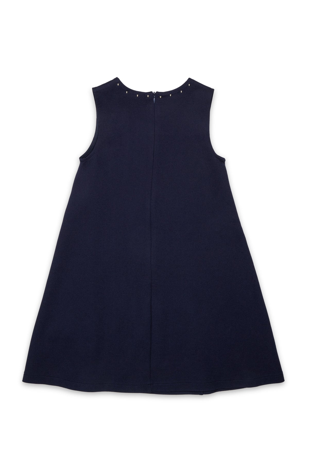 Sleeveless dress with logo