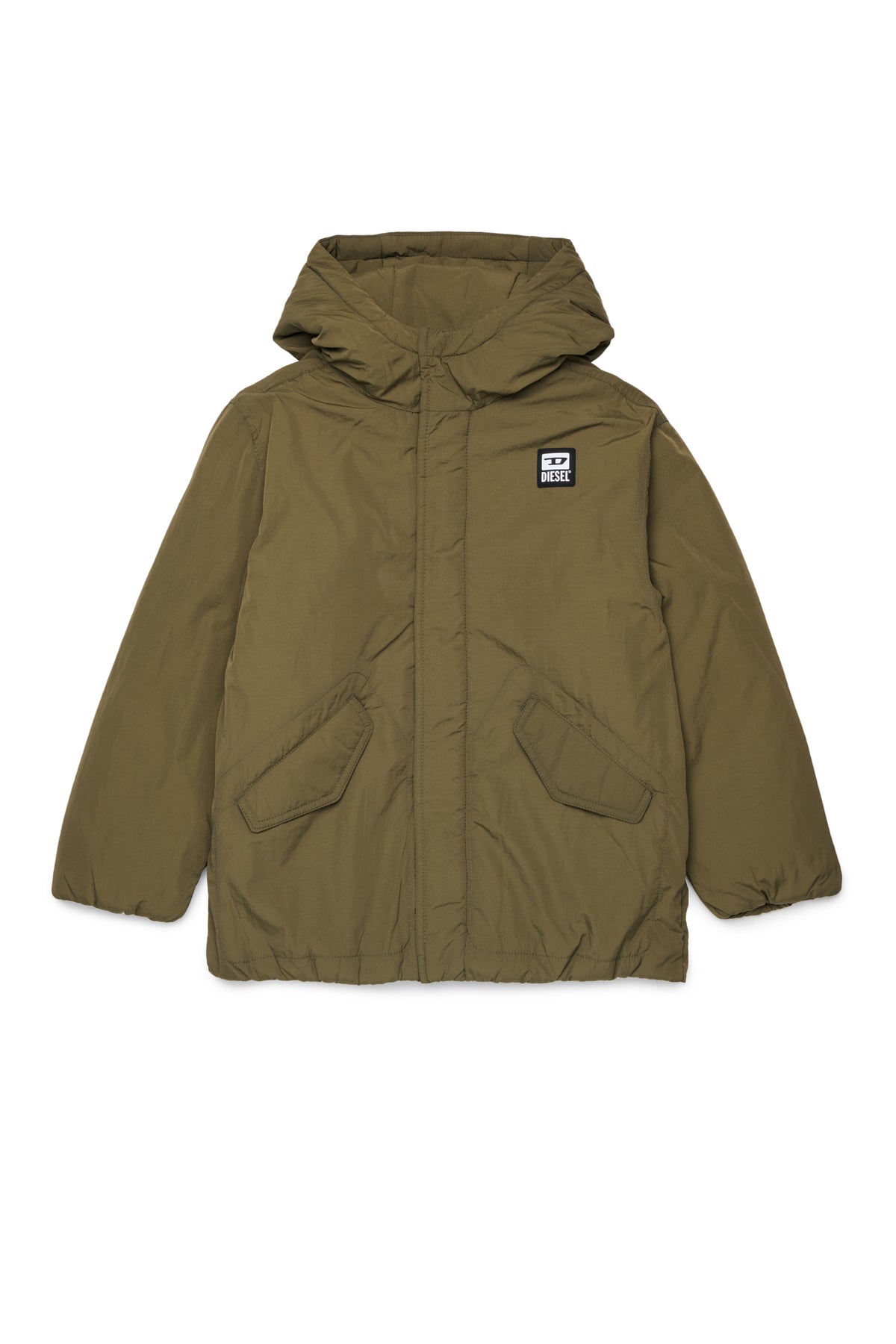 Padded jacket with logo