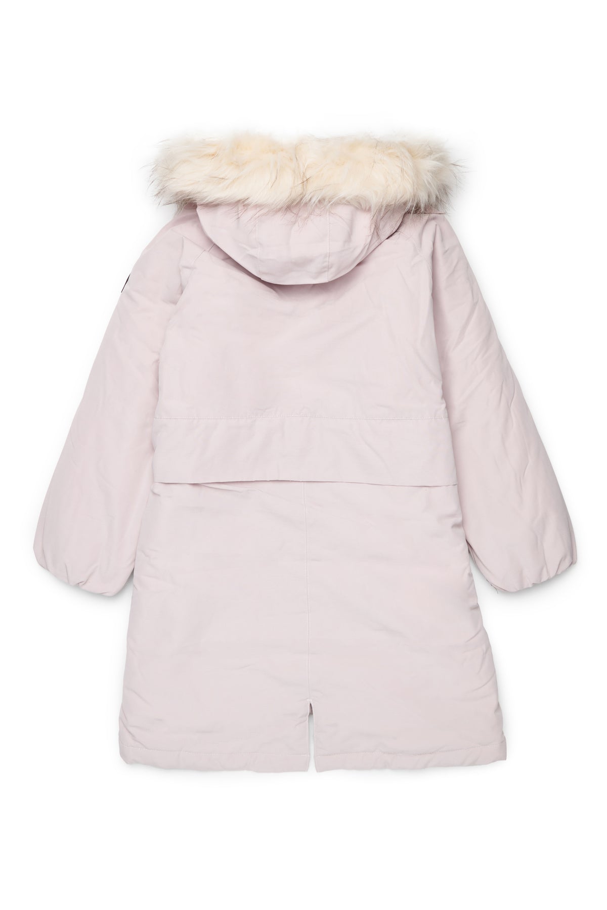 Parka jacket with printed logo