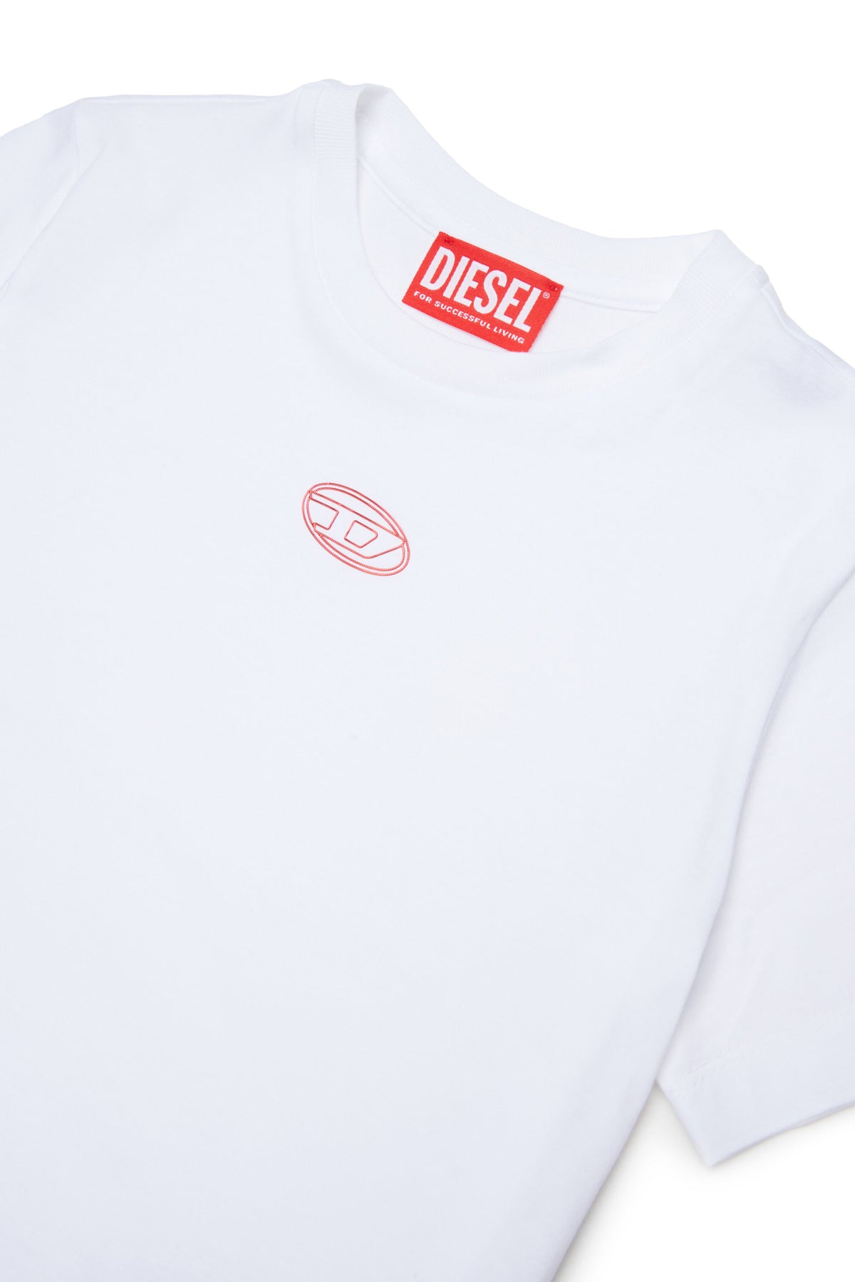 T-shirt with printed oval logo