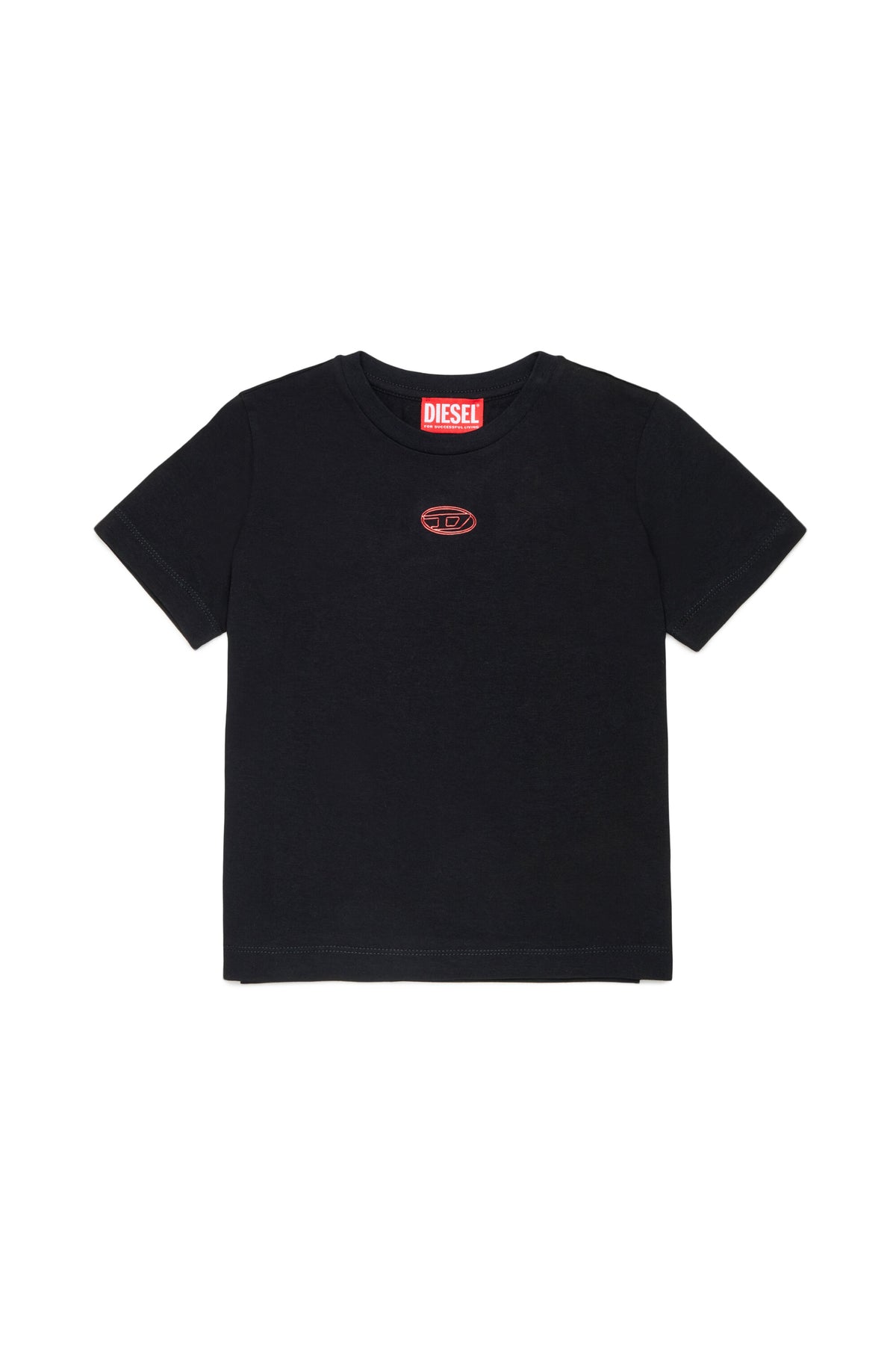 T-shirt with printed oval logo
