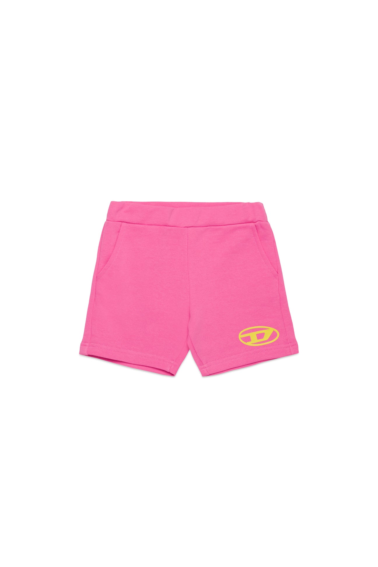Fleece shorts with Oval D logo 