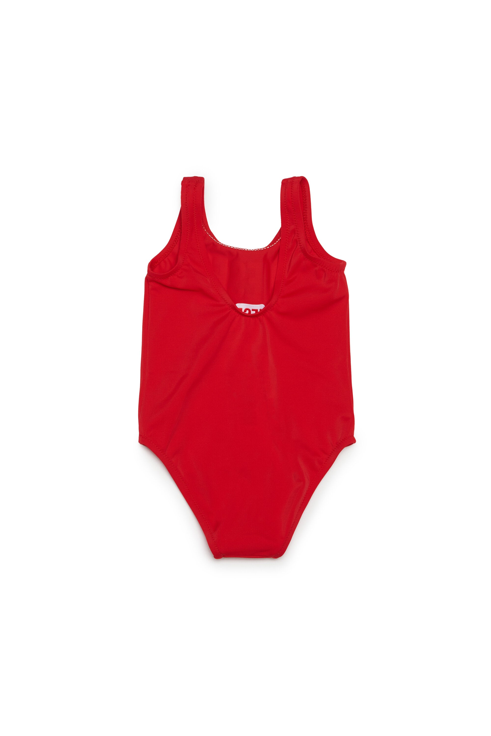 One-piece swimsuit branded with logo
