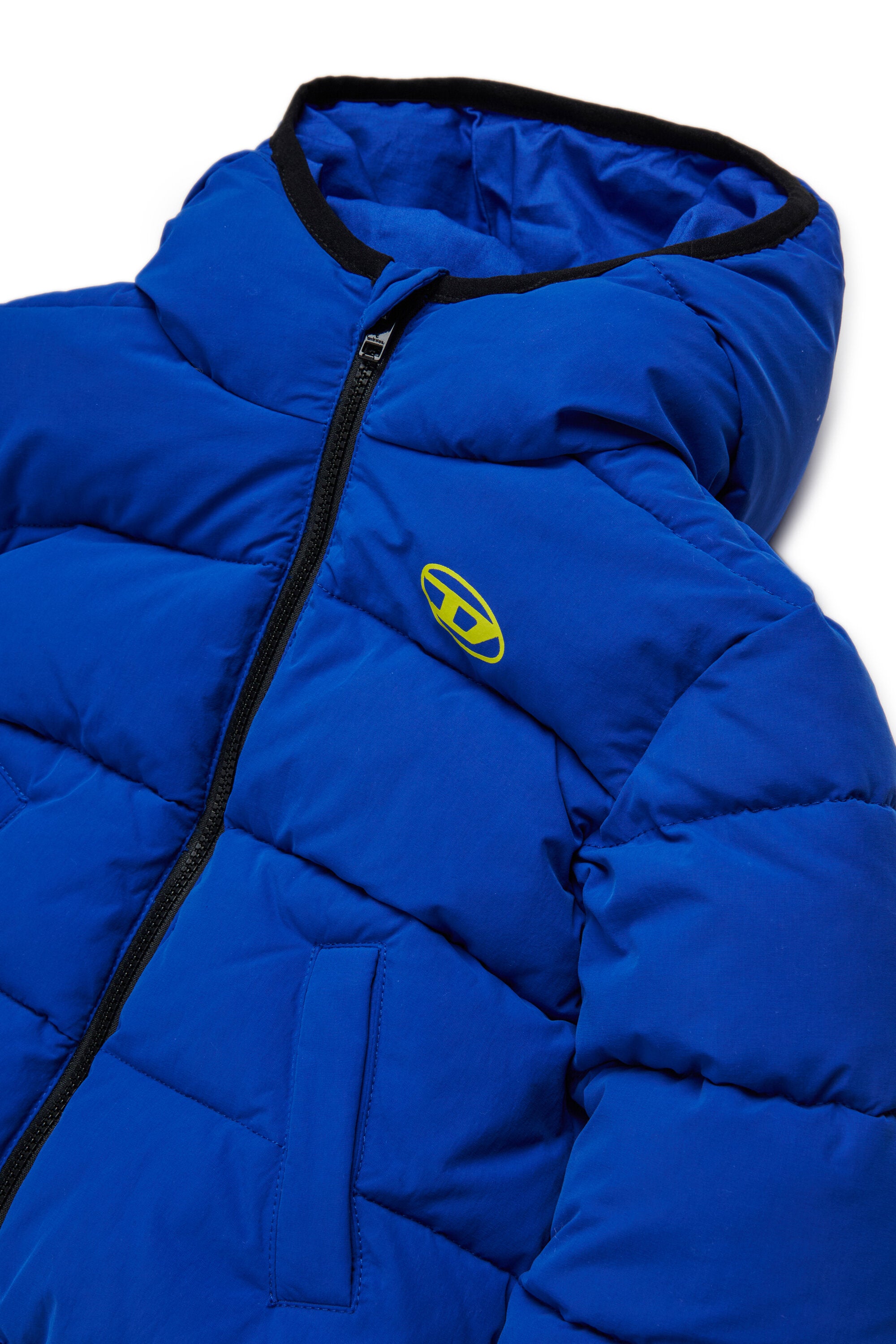 Oval D branded short padded jacket