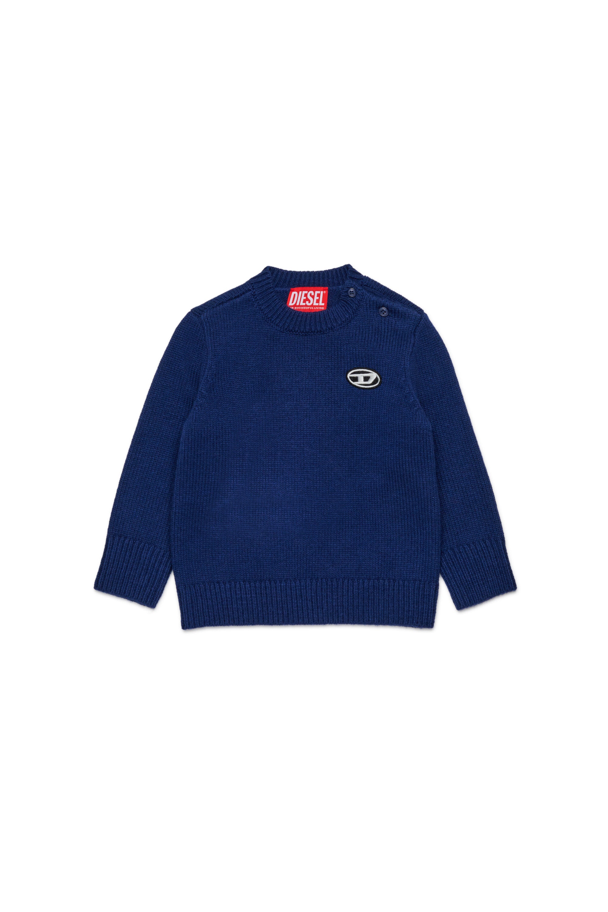 Cashmere-blend Sweater with patch Oval D