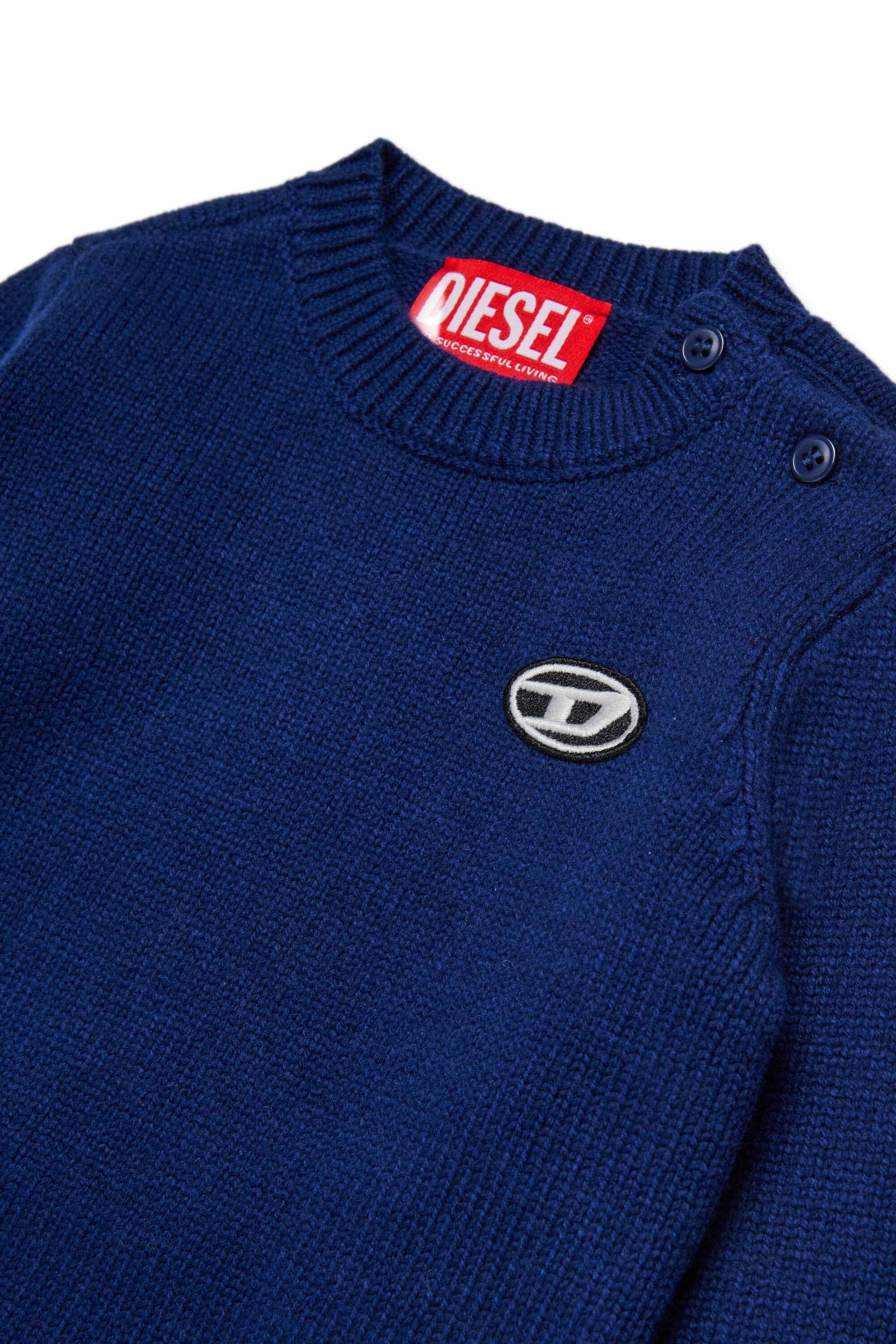 Cashmere-blend Sweater with patch Oval D