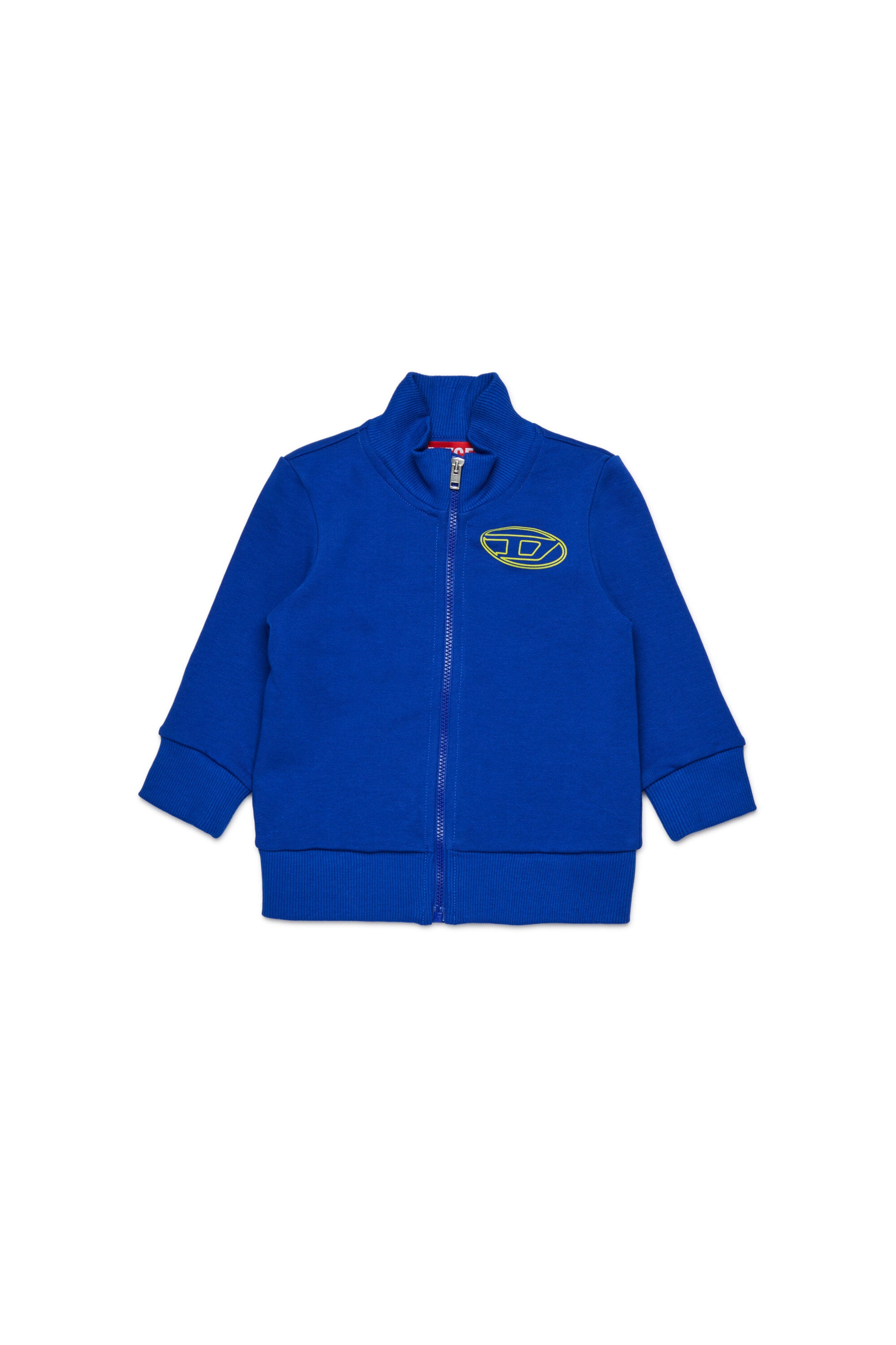 Full zip sweatshirt with Oval D maxi logo