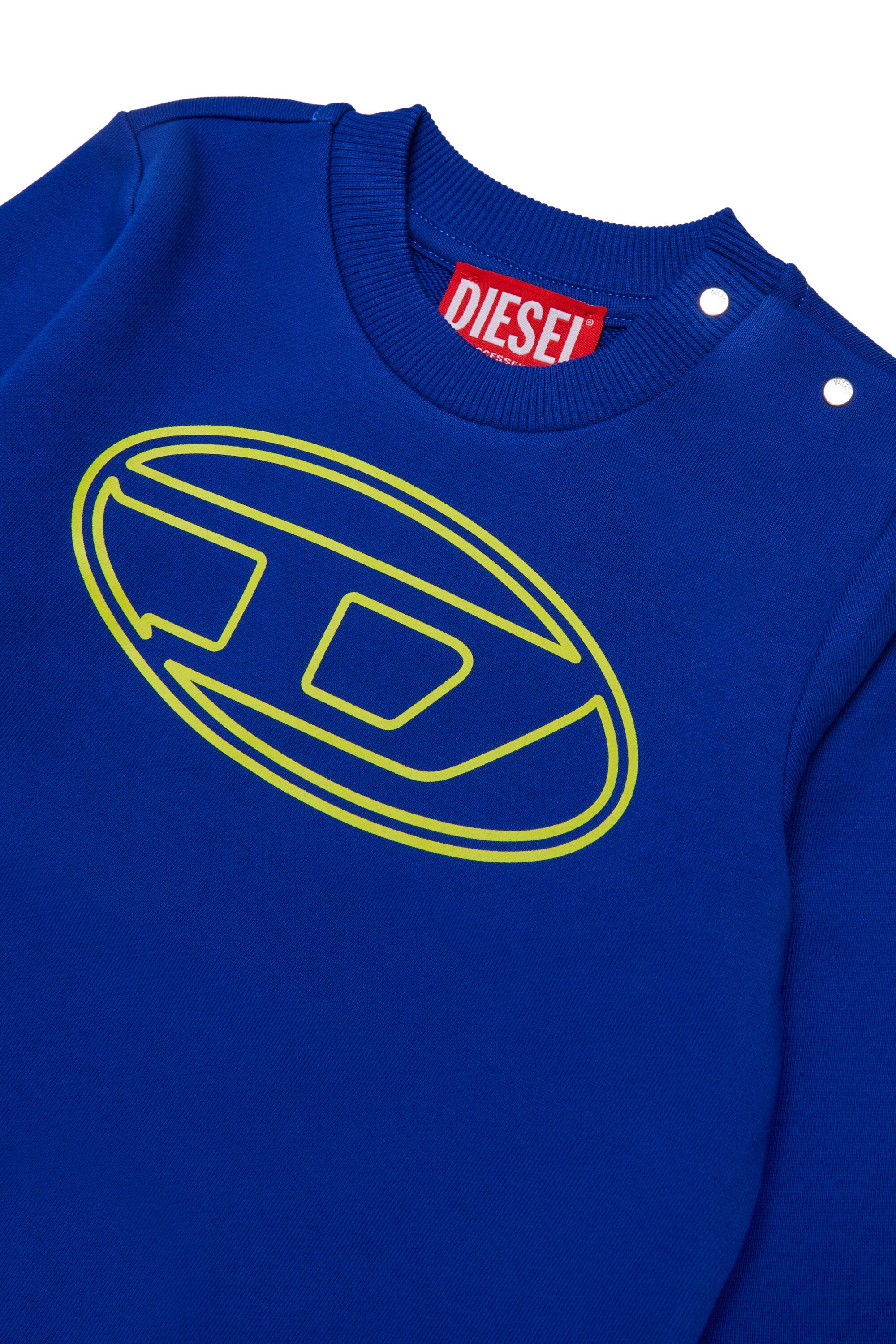 Crew-neck sweatshirt with Oval D maxi logo