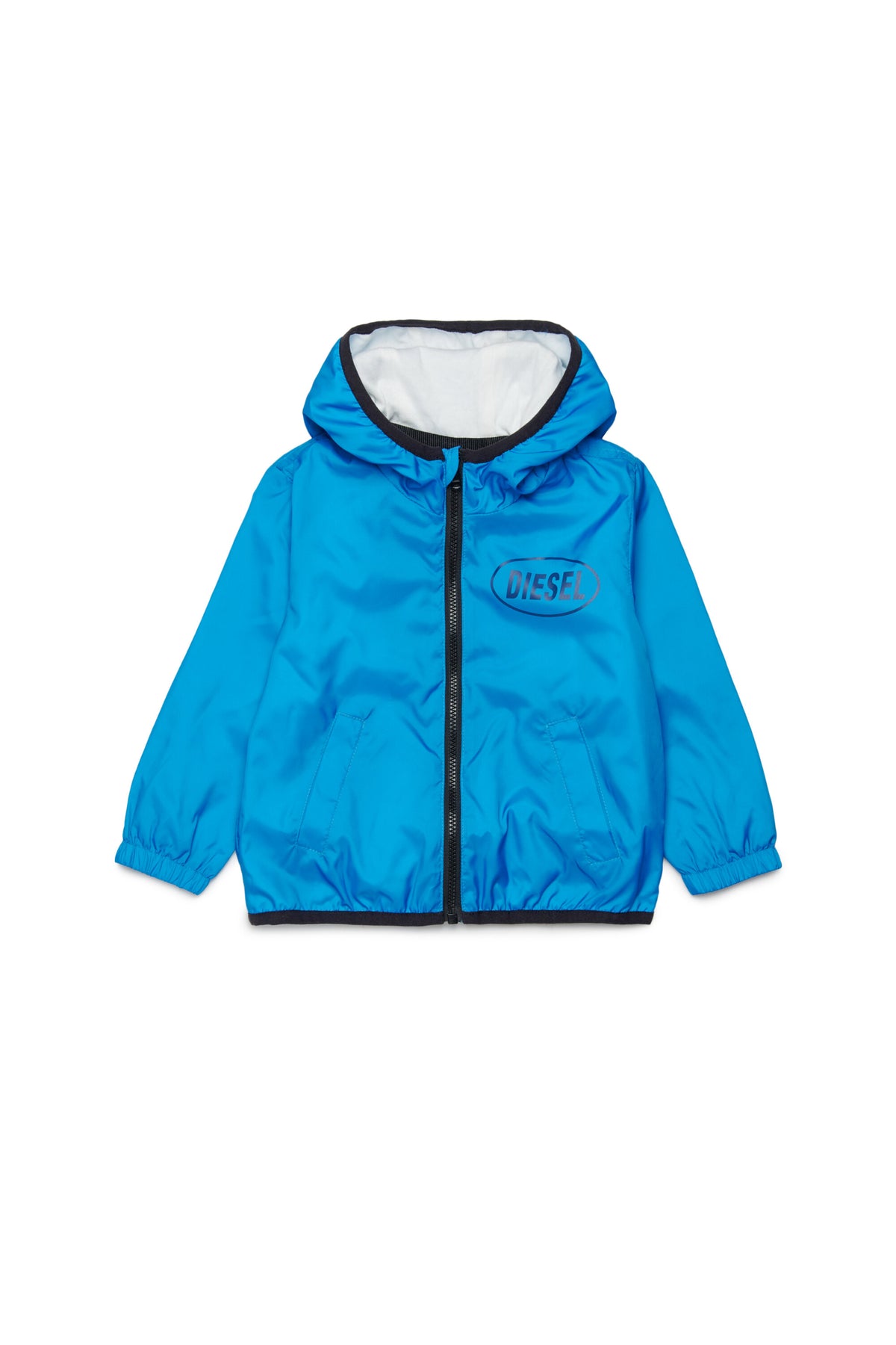 Windbreaker with printed logo