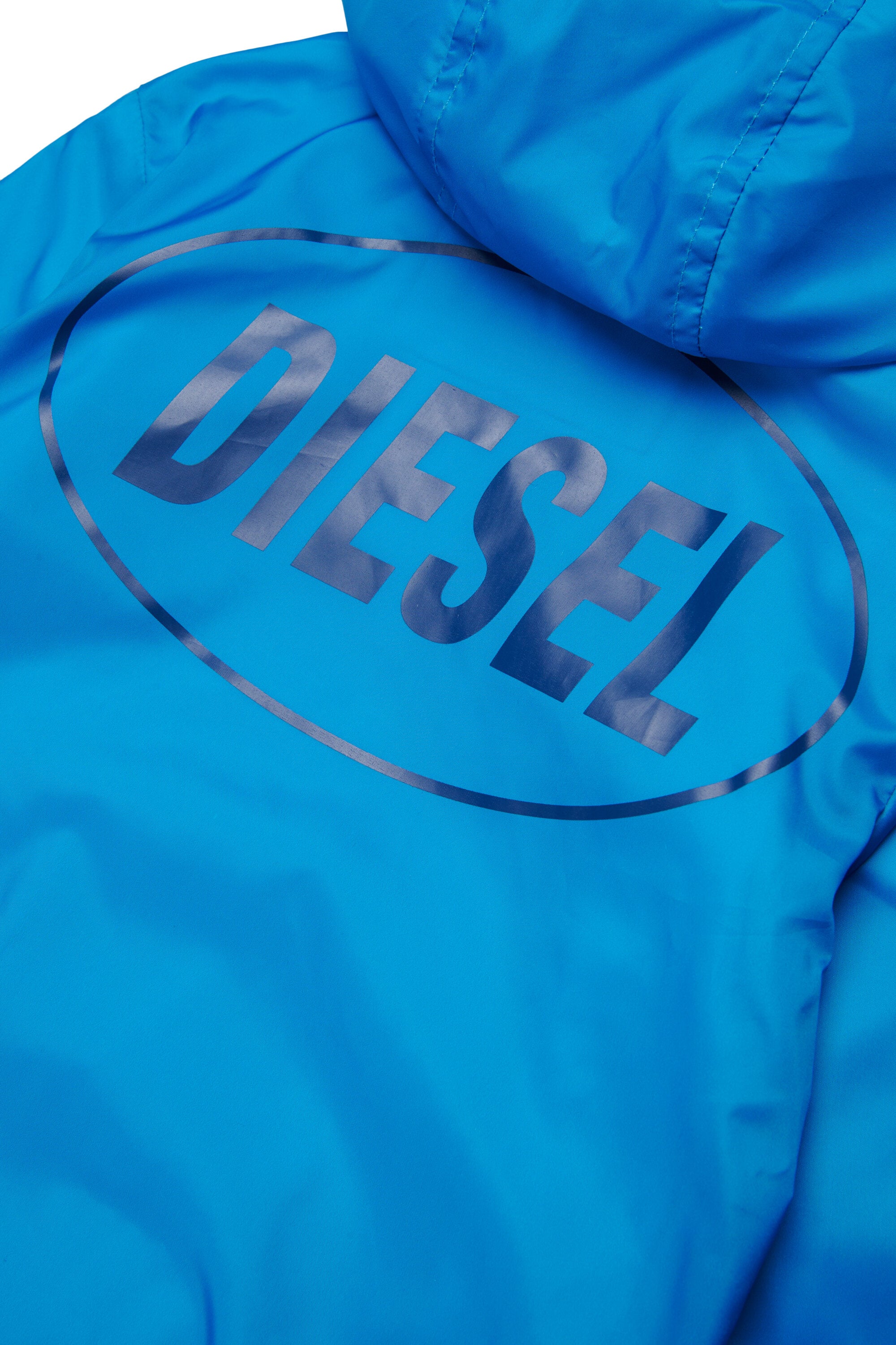 Windbreaker with printed logo