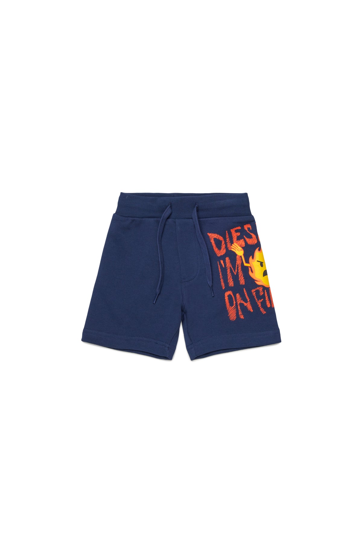 Fleece shorts with logo
