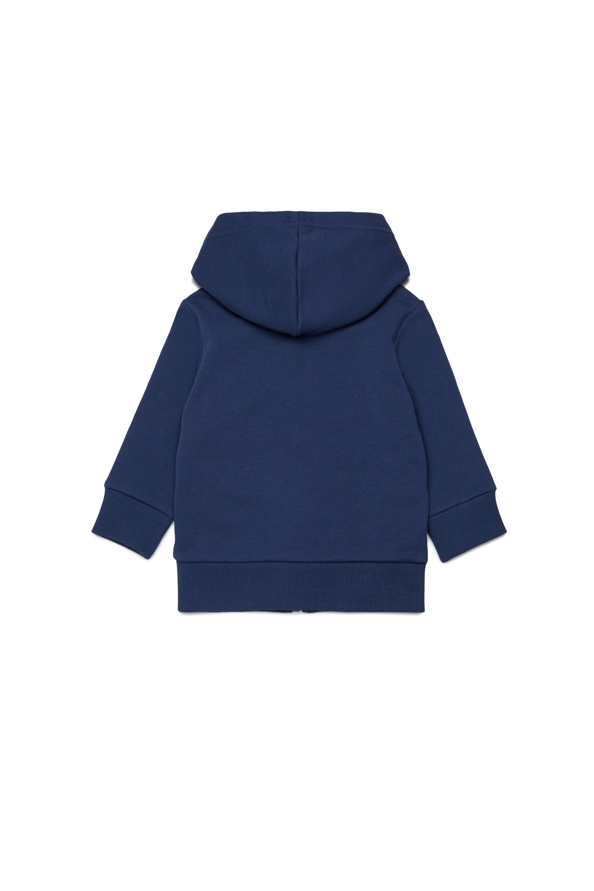 Zip-up sweatshirt with logo on the chest