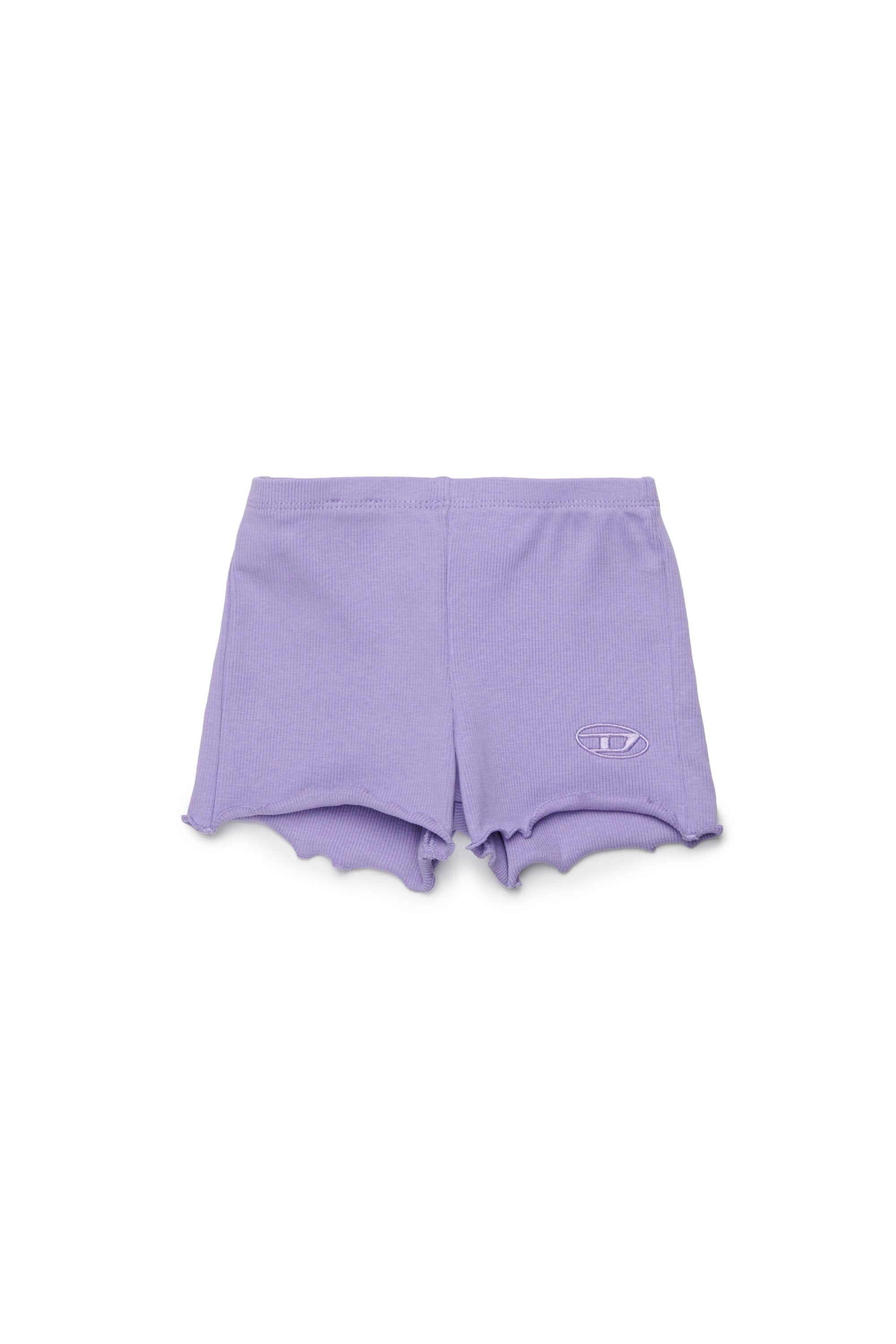 Fleece shorts with logo