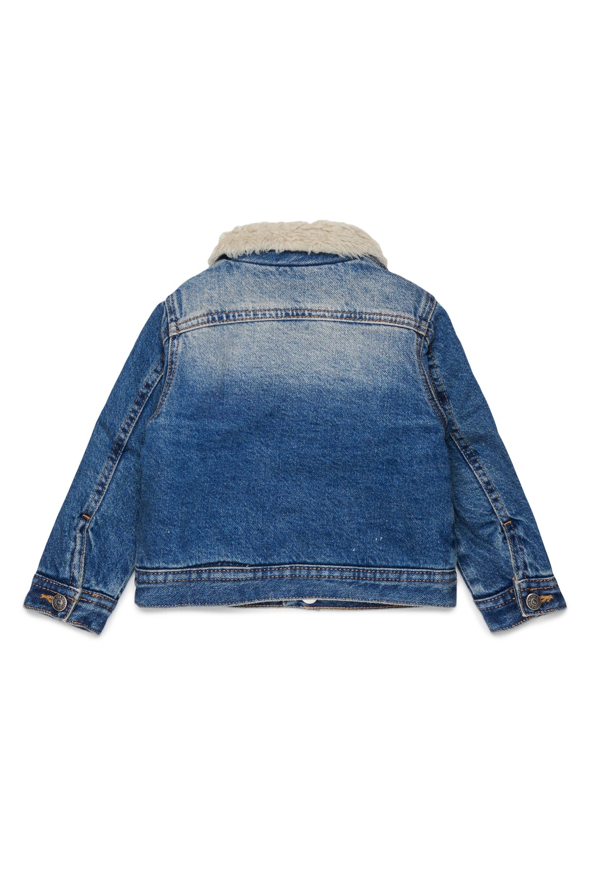 Denim jacket with printed logo