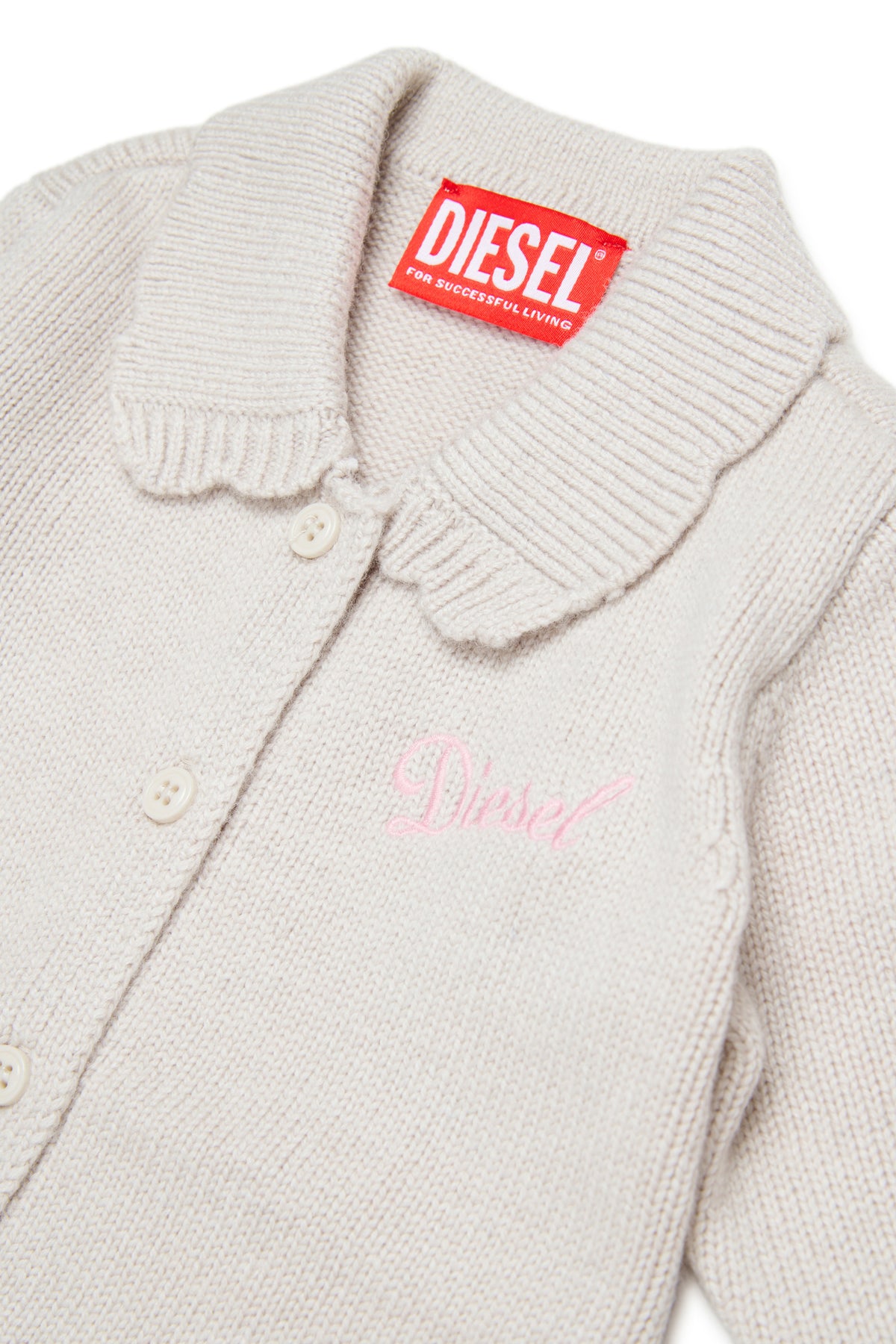 Knitted cardigan with logo