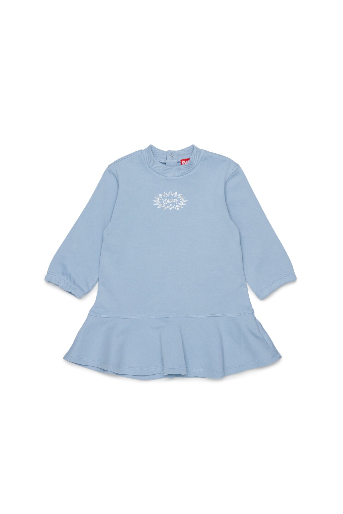 Fleece dress with logo