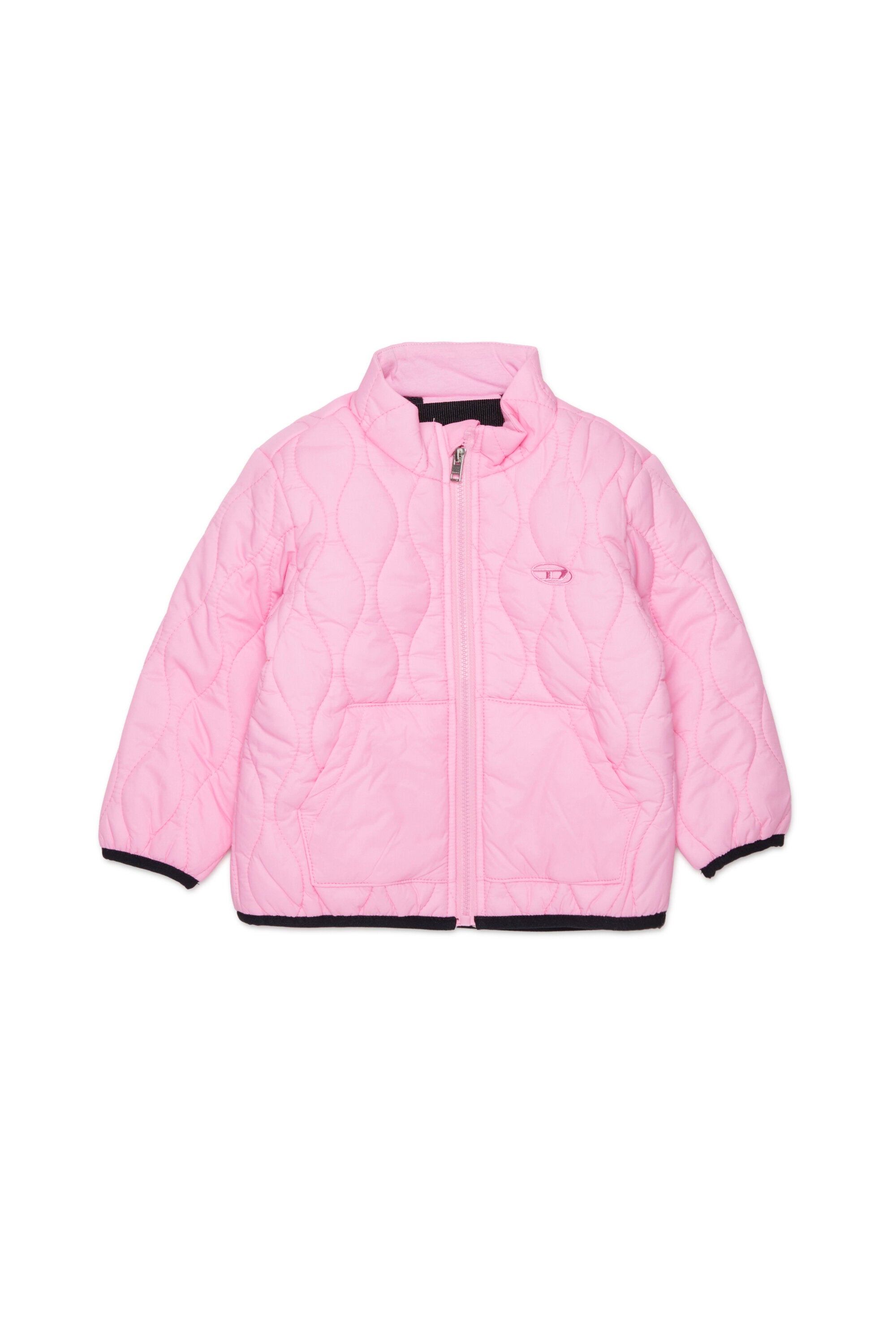 Padded jacket with printed logo