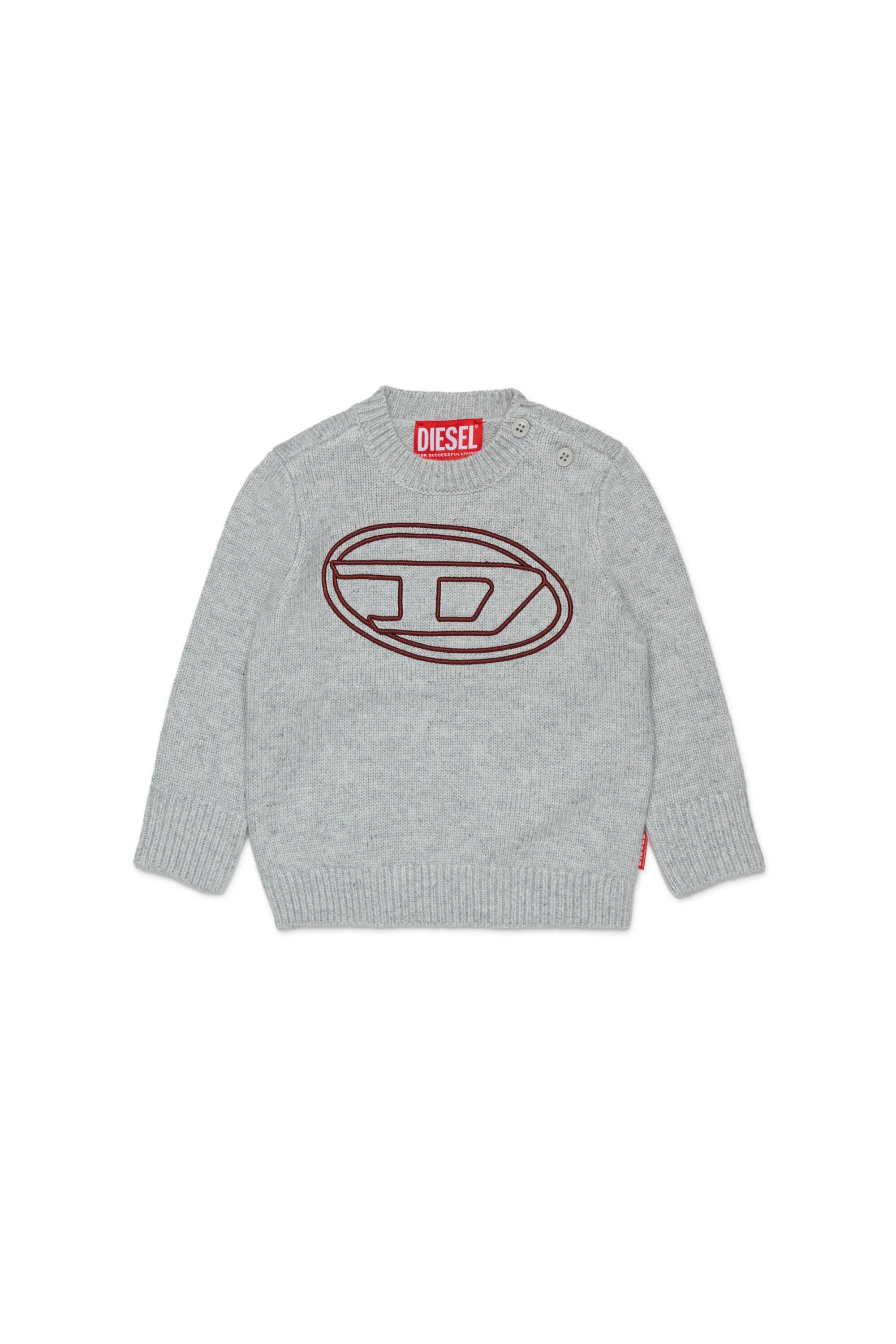 Crew-neck pullover with logo