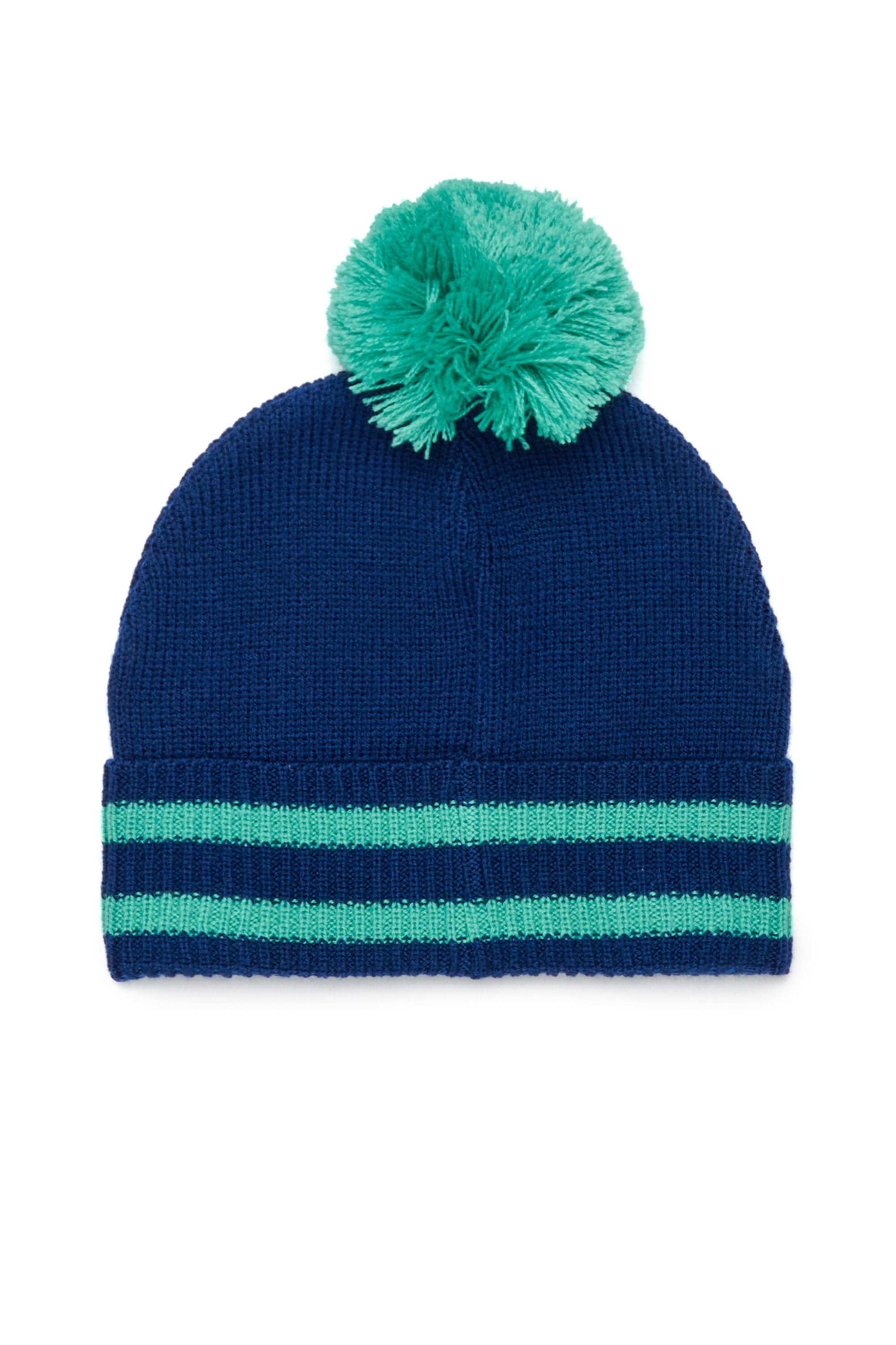 Pom-pom beanie with logo