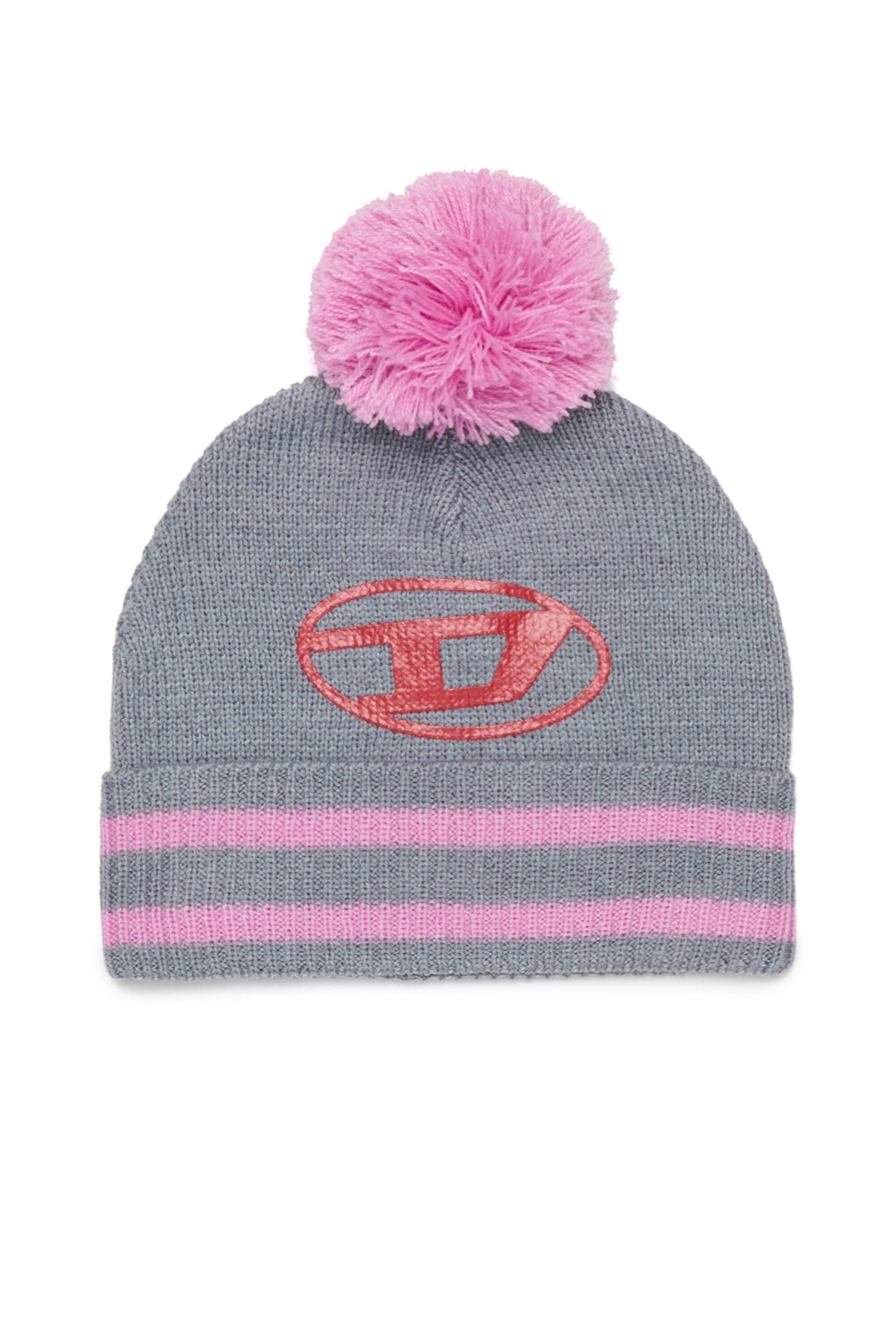 Pom-pom beanie with logo