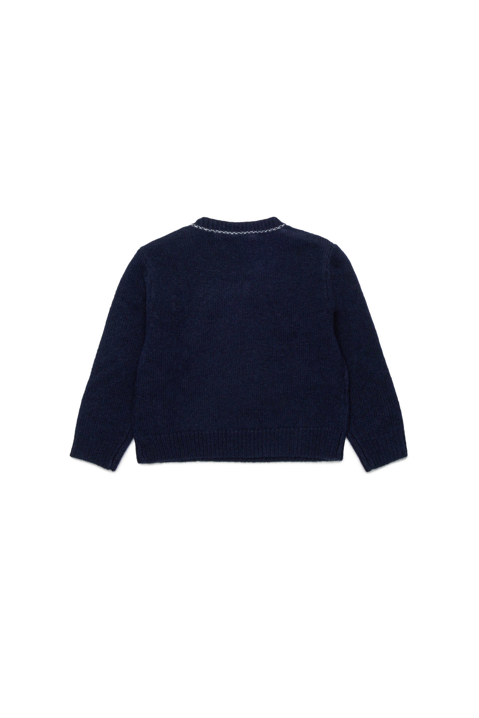 Wool-cashmere blend crew-neck sweater