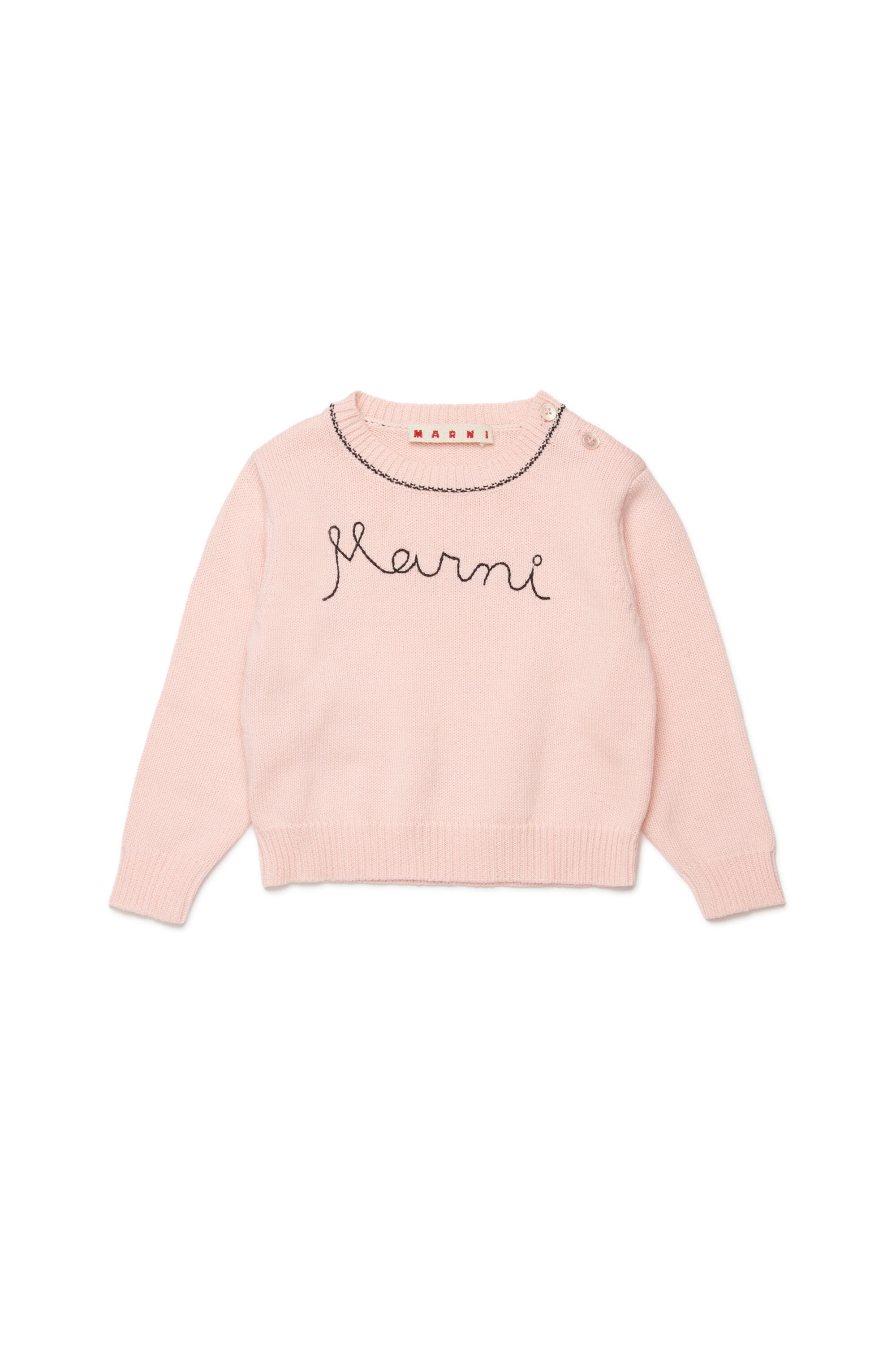 Crew neck pullover with logo