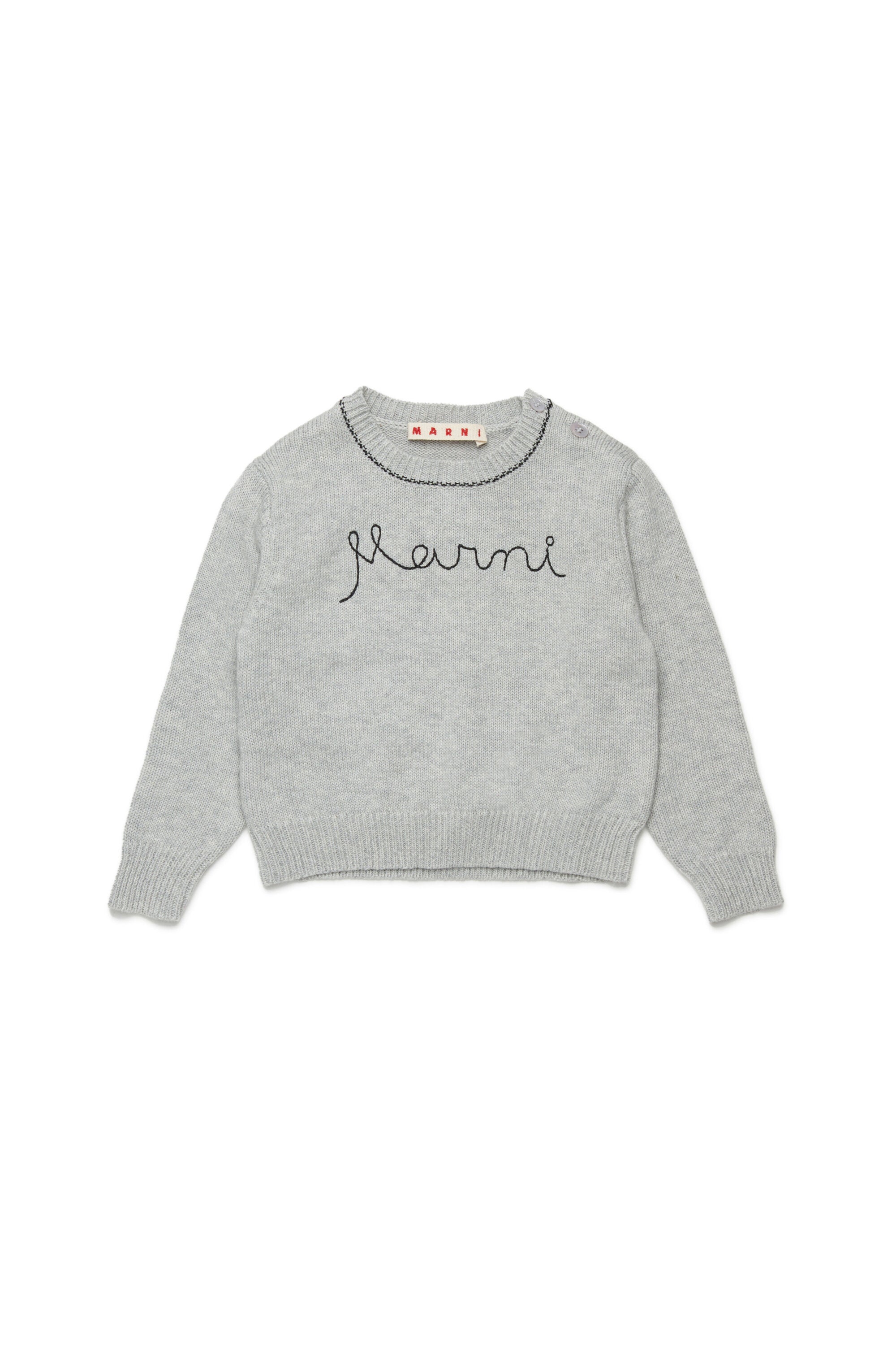 Crew neck pullover with logo