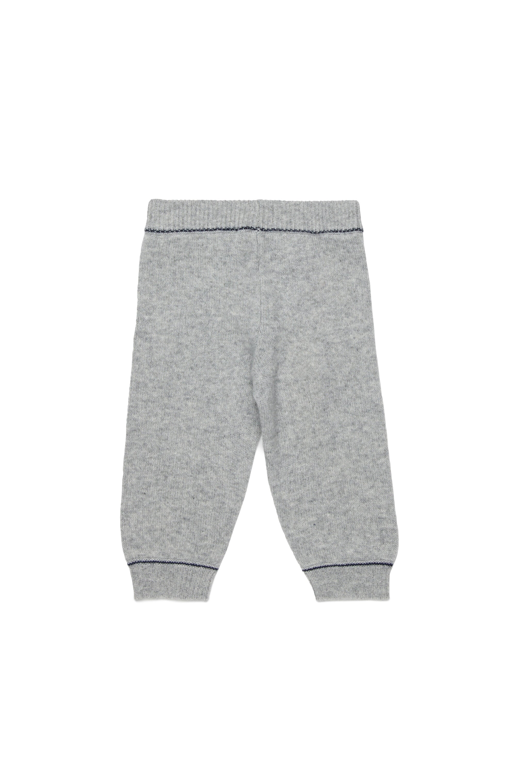 Wool-blend cashmere jogger pants with logo