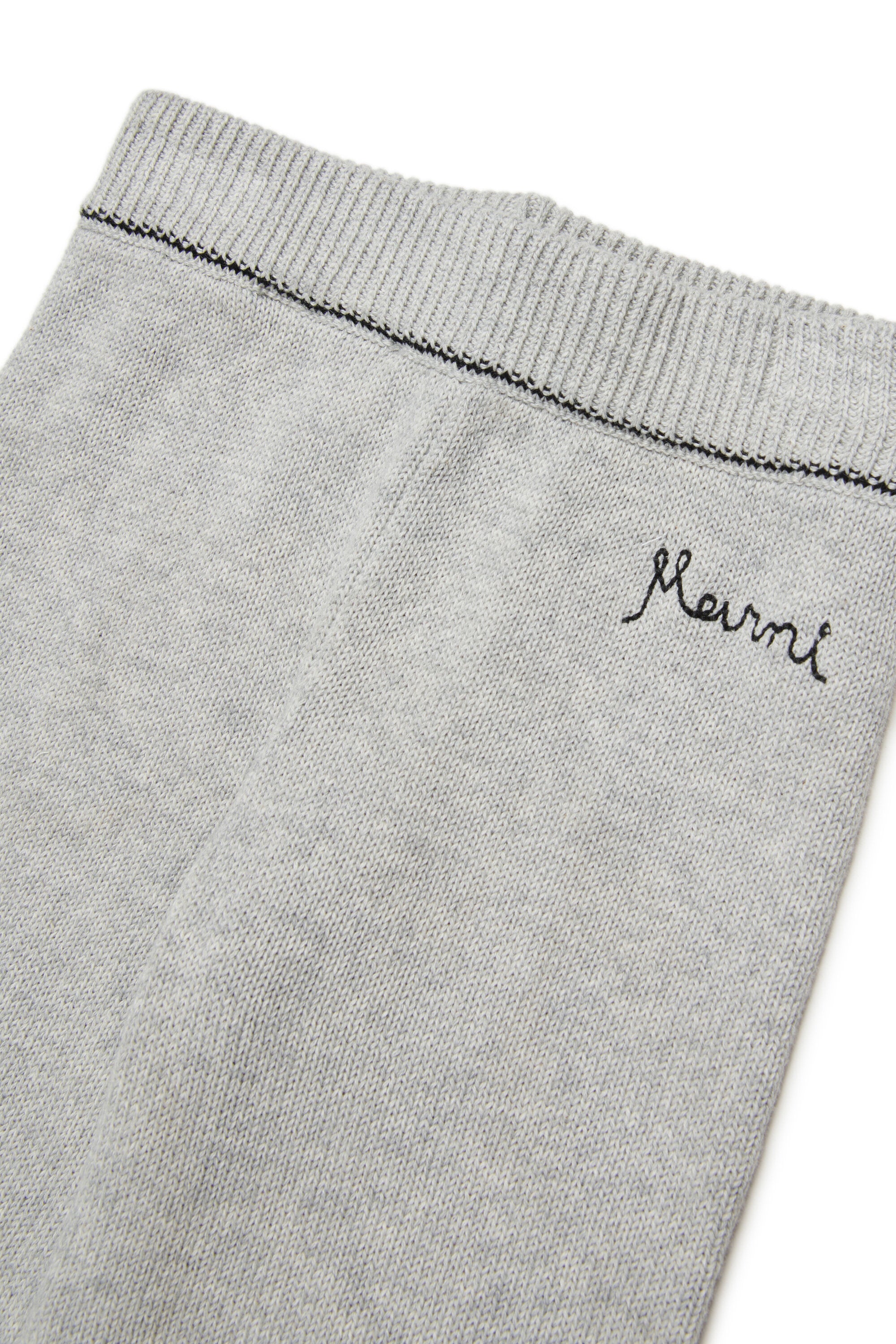 Knit pants with logo