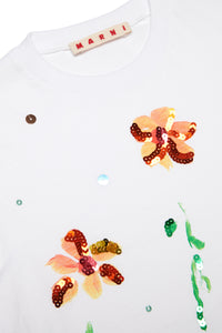T-shirt with floral graphics