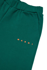 Branded fleece shorts