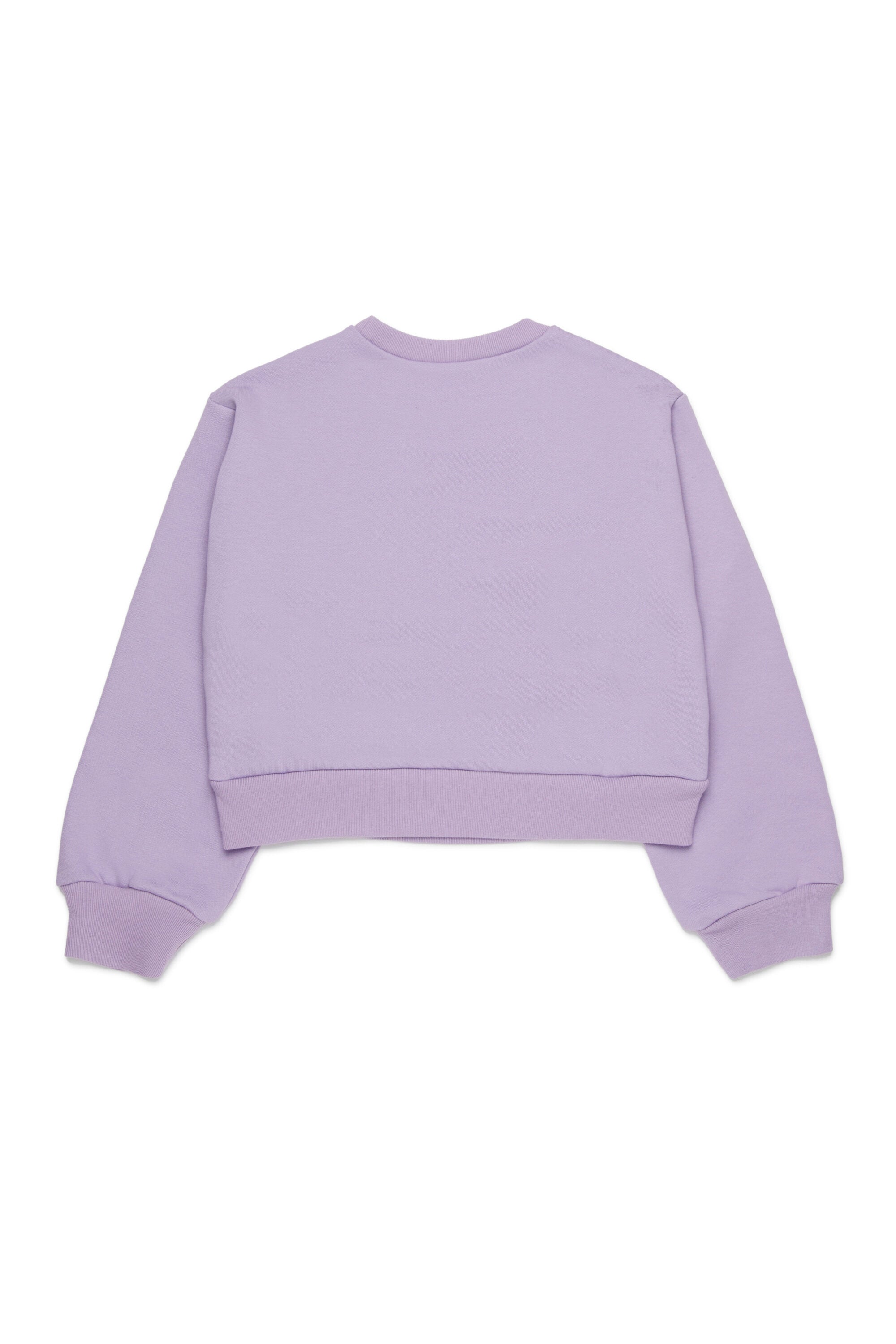 Cropped crew-neck sweatshirt with embroidered Marni patch logo