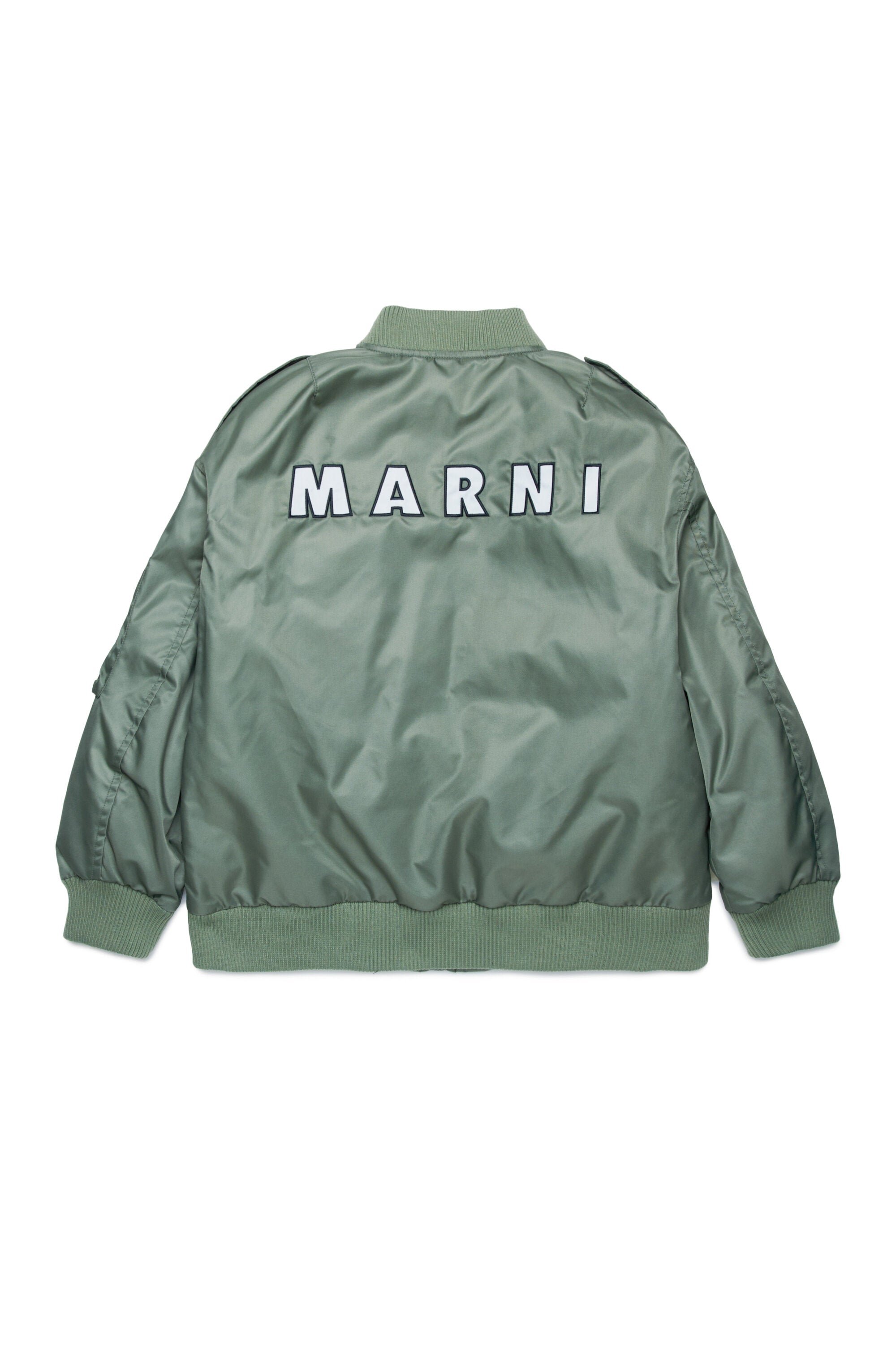 Bomber jacket with patch