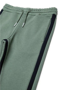 Fleece jogger trousers with stripes