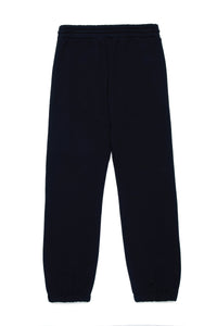 Fleece jogger trousers with stripes